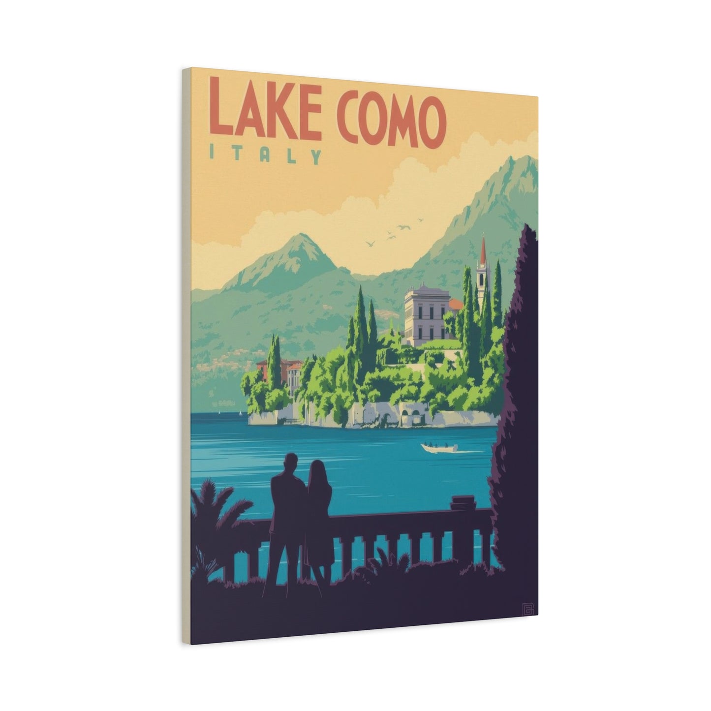 Lake Como Italy Vintage View Wall Art & Canvas Prints
