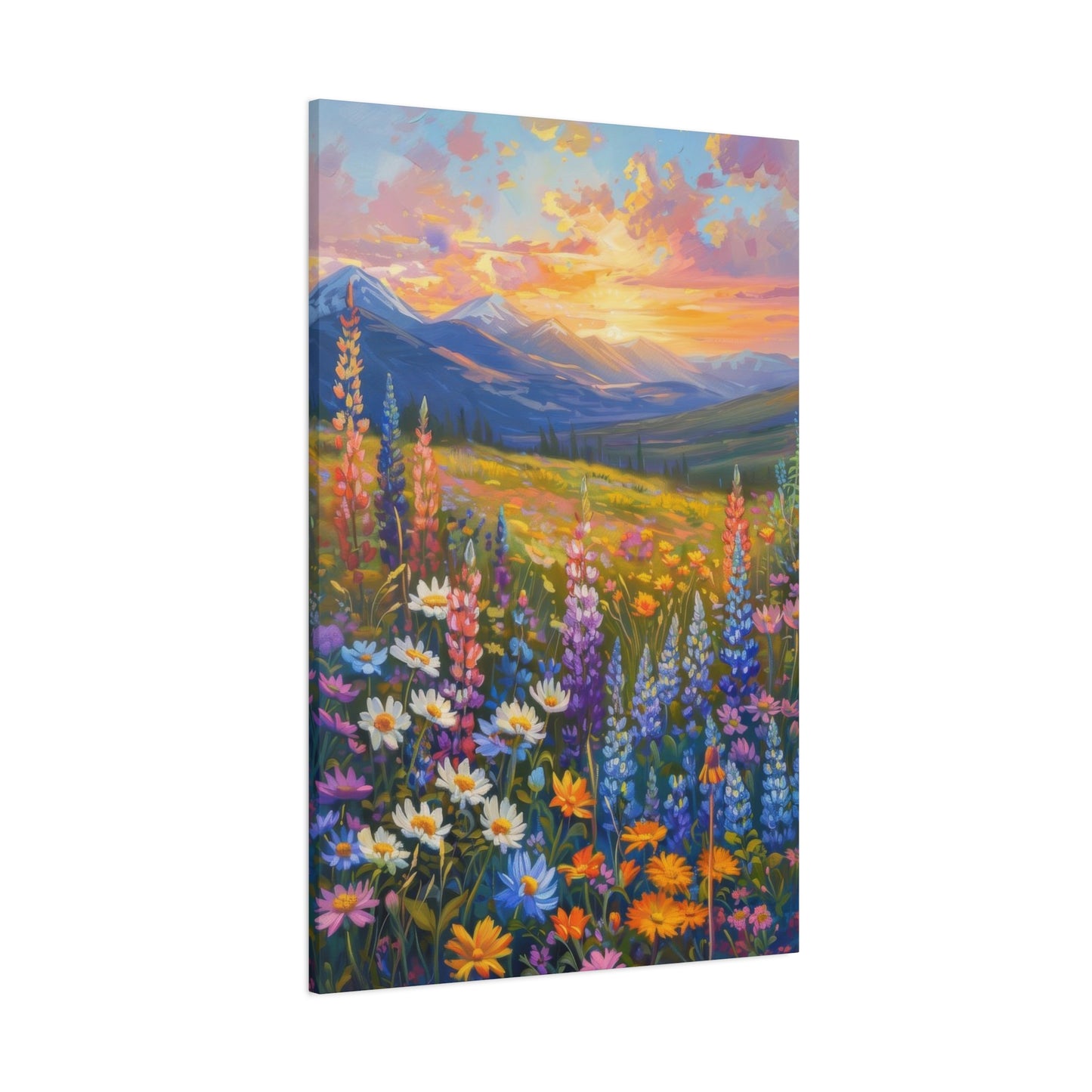 Colorful Flower Sunset Wall Art & Canvas Prints
