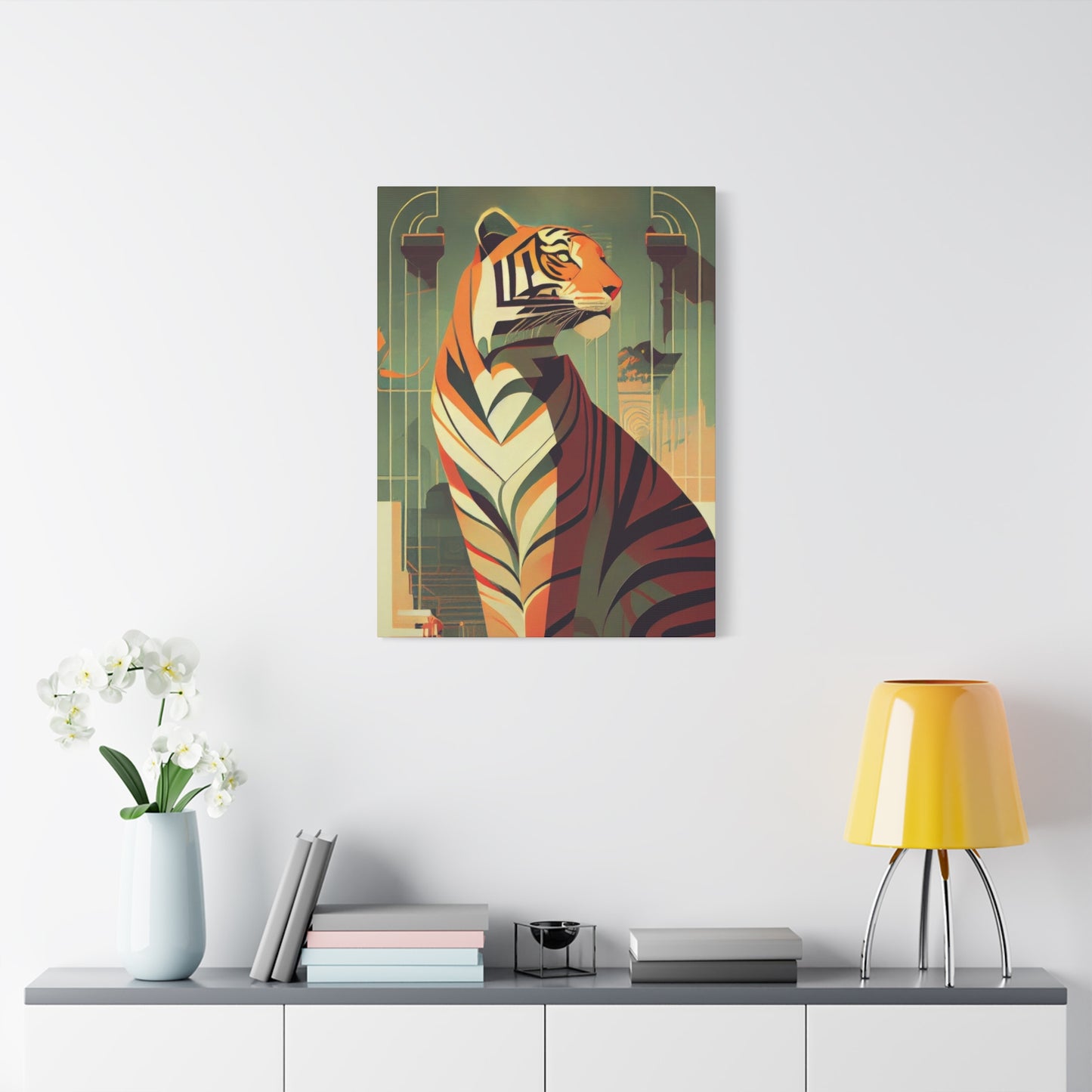 Tiger Posing Portrait Deco Wall Art & Canvas Prints
