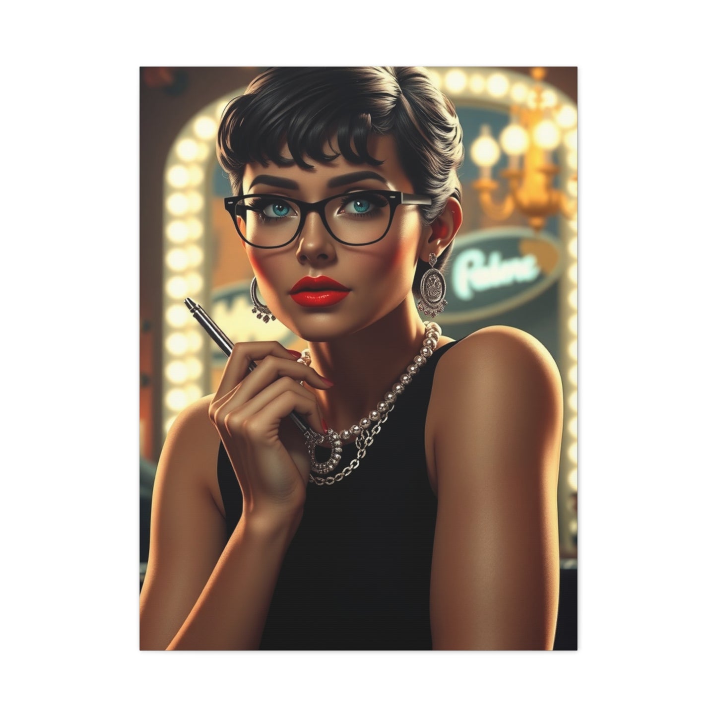 Vision Breakfast At Tiffany’s Characters Art Art Wall Art & Canvas Print