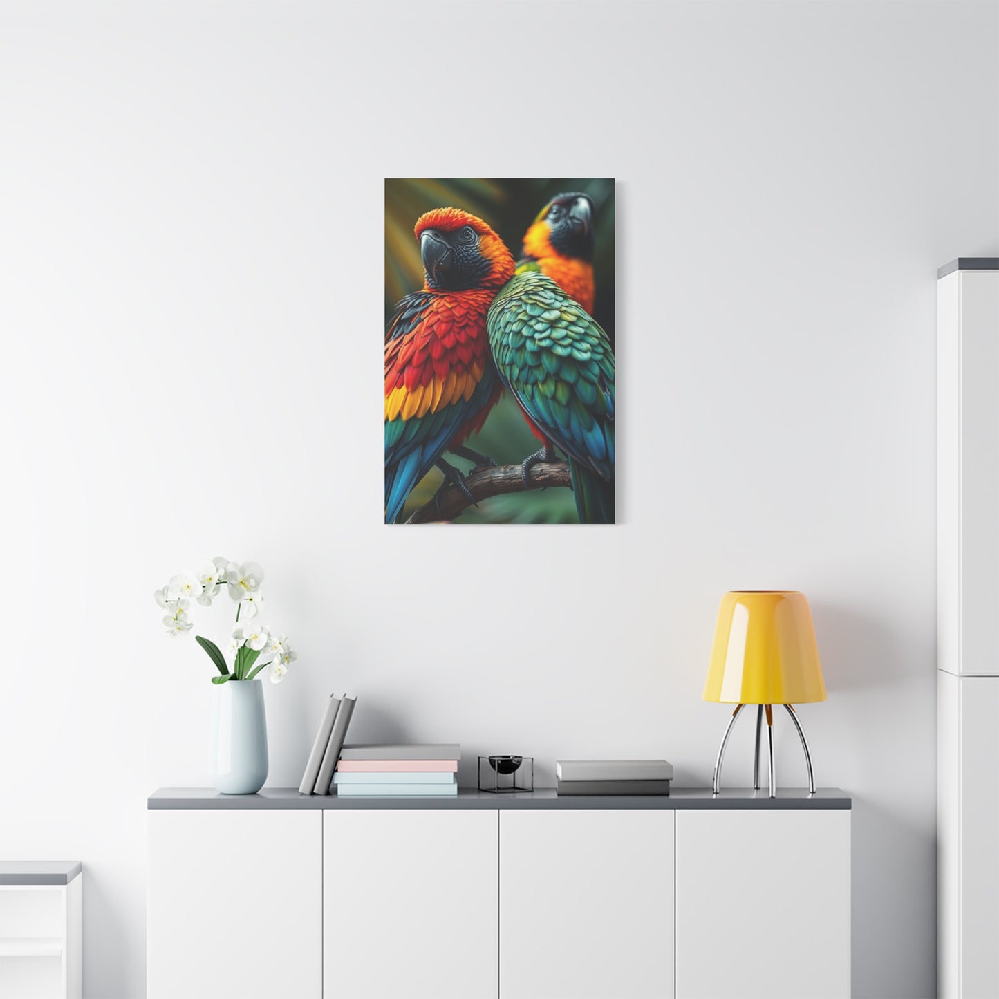 Tropical Birds Art Supreme Gallery Wall Art & Canvas Print