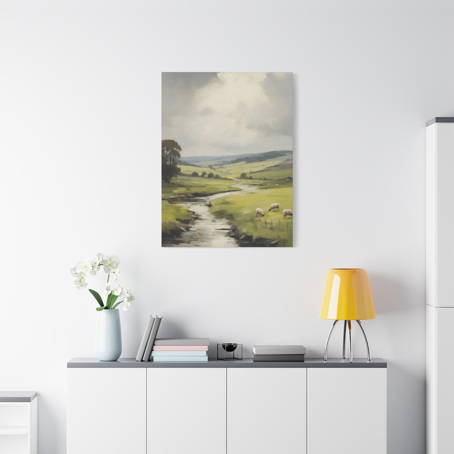 Countryside Water Stream Wall Art & Canvas Prints