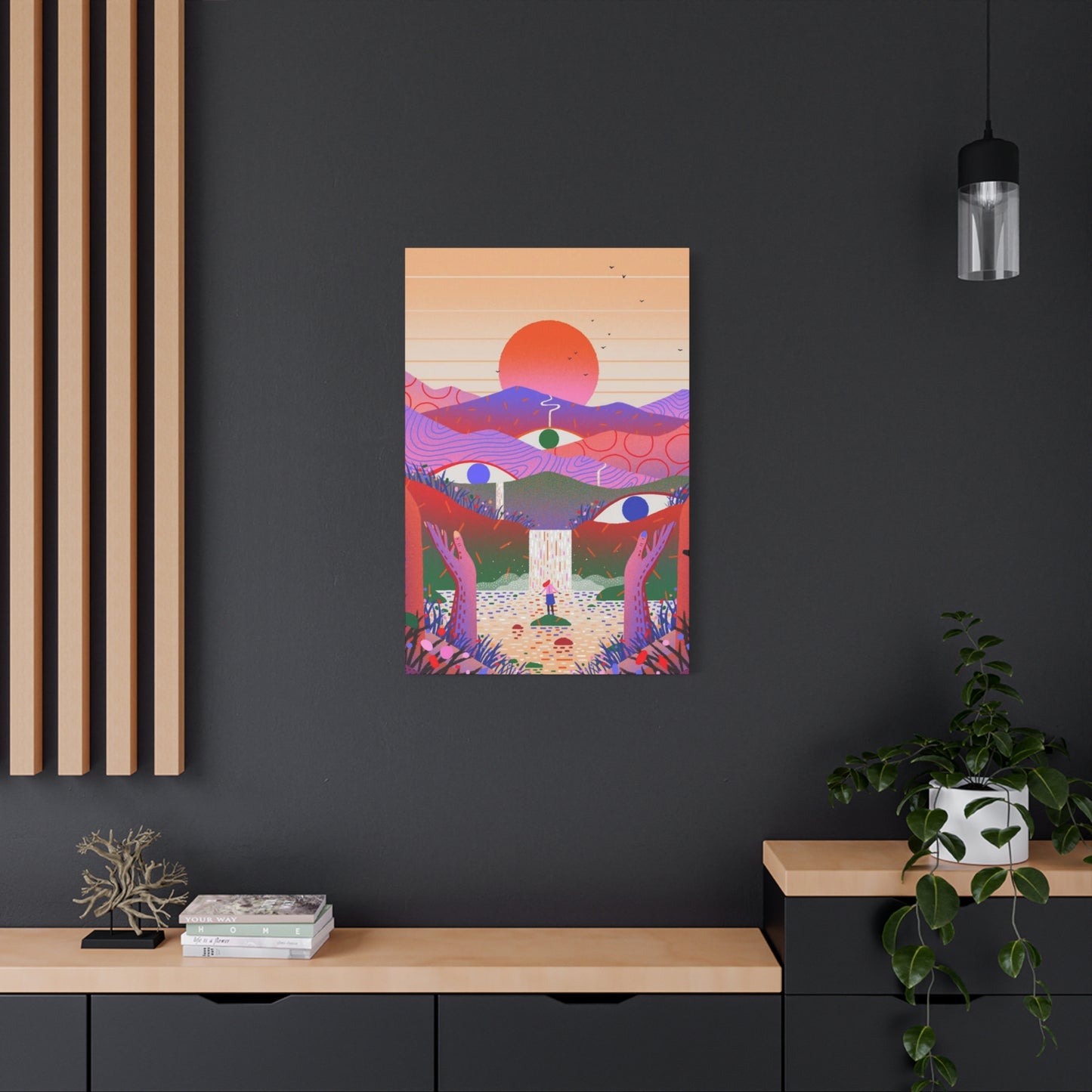 Three Eyes Colorful Wall Art & Canvas Prints
