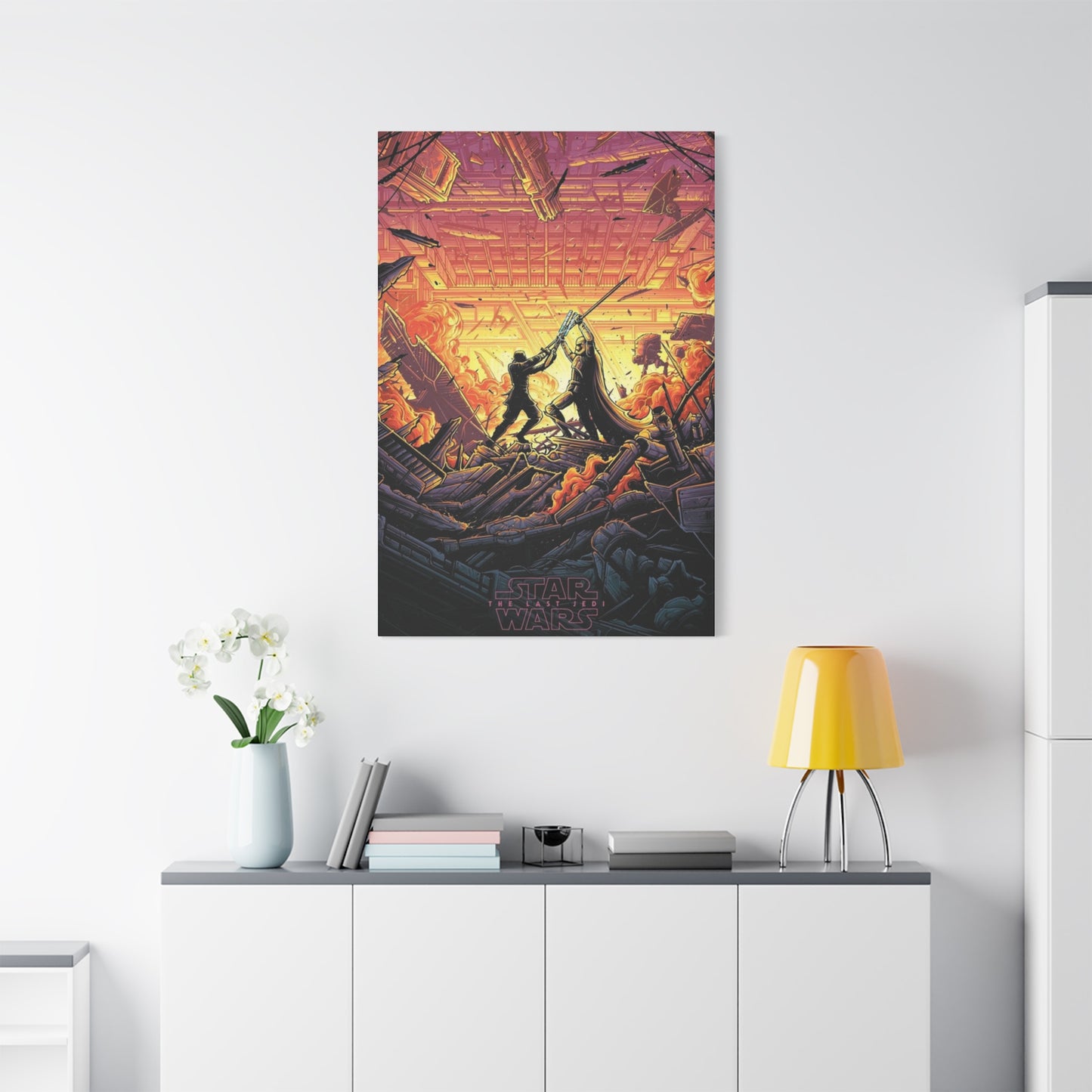 The Last Jedi Fighting Poster Wall Art & Canvas Prints