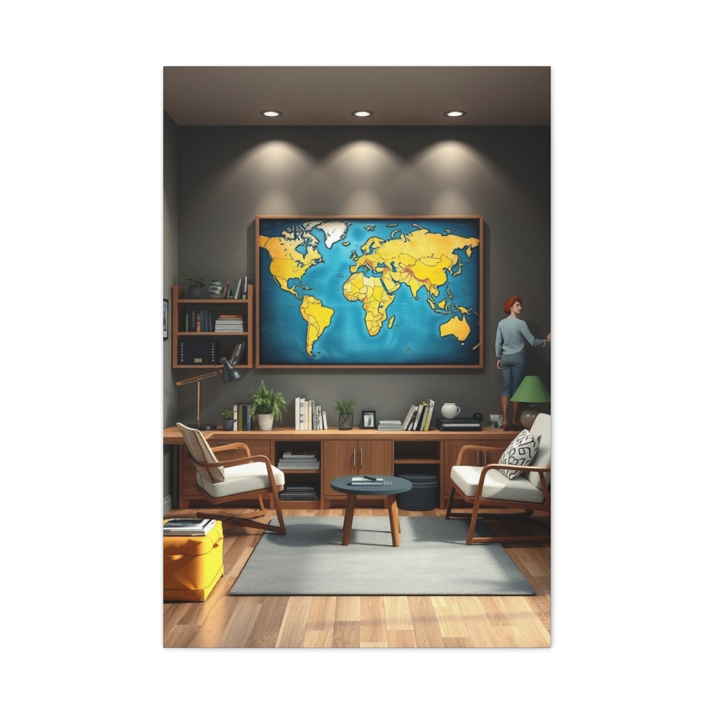 College Room Decor Art Luxury Canvas Wall Art & Canvas Print