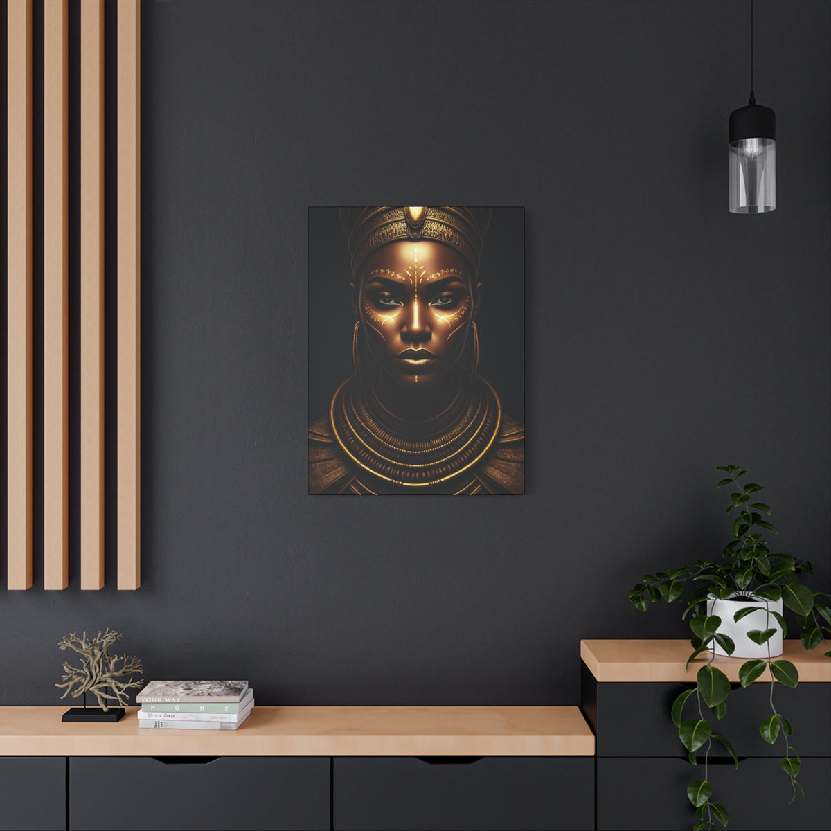 Sacred Queen of Gold Wall Art & Canvas Prints