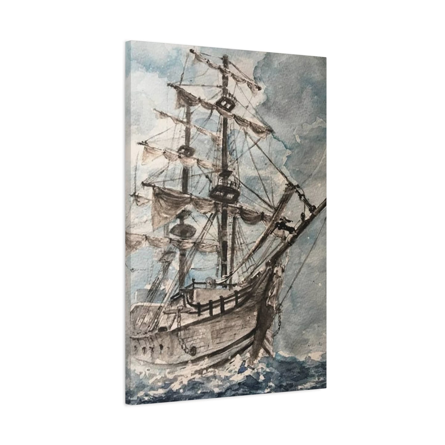 Large Ship Sailing In Ocean Wall Art & Canvas Prints