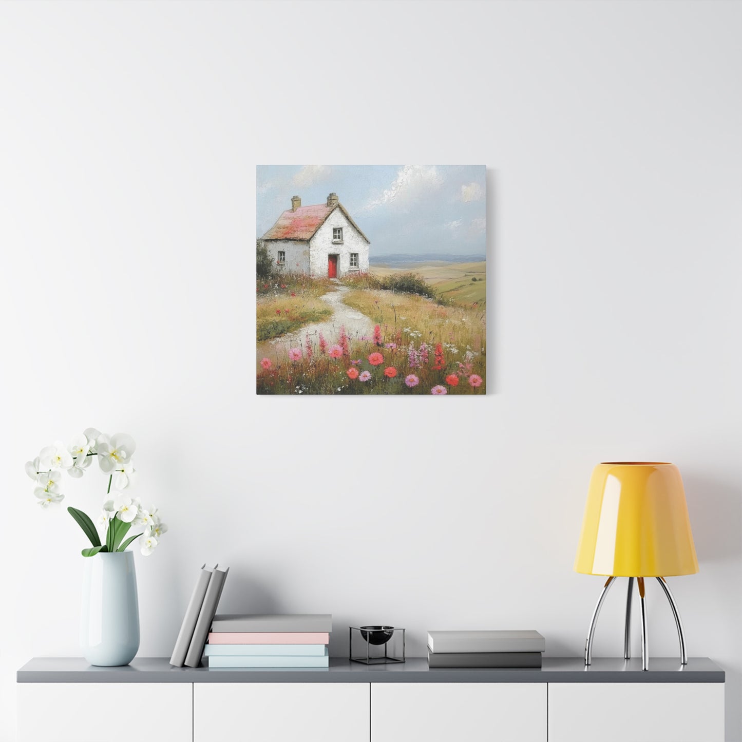 House On Hill Countryside Wall Art & Canvas Prints