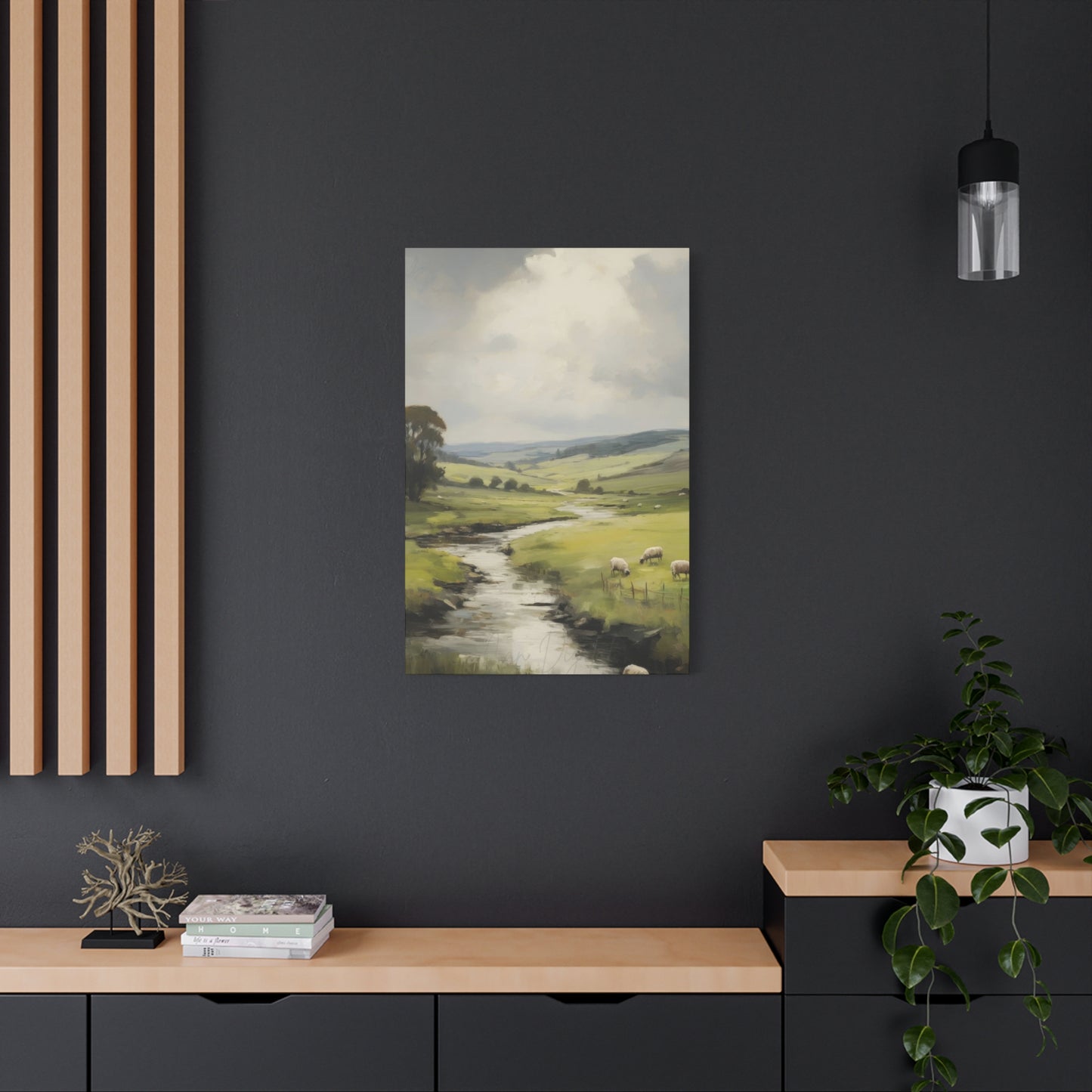 Countryside Water Stream Wall Art & Canvas Prints