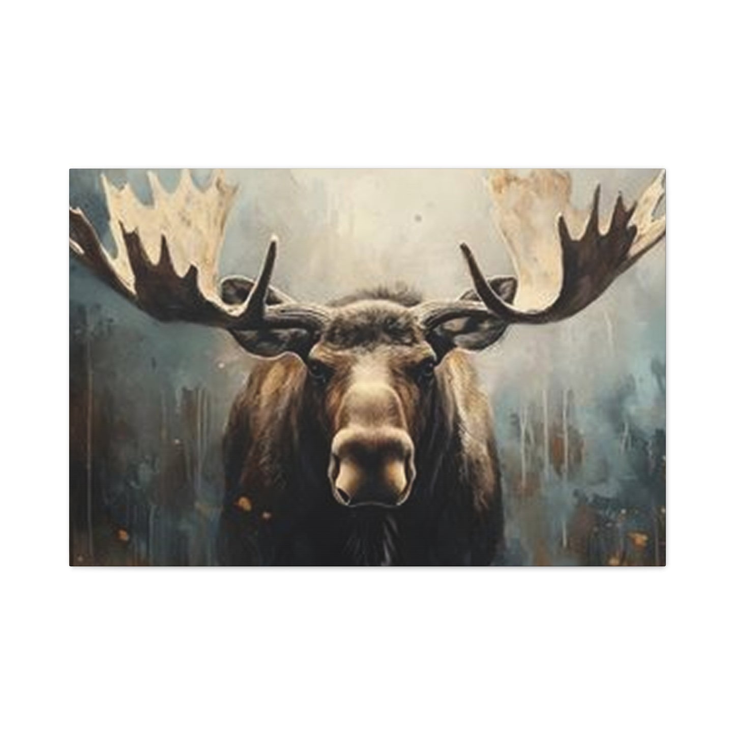 Large Moose Painting Wall Art & Canvas Prints