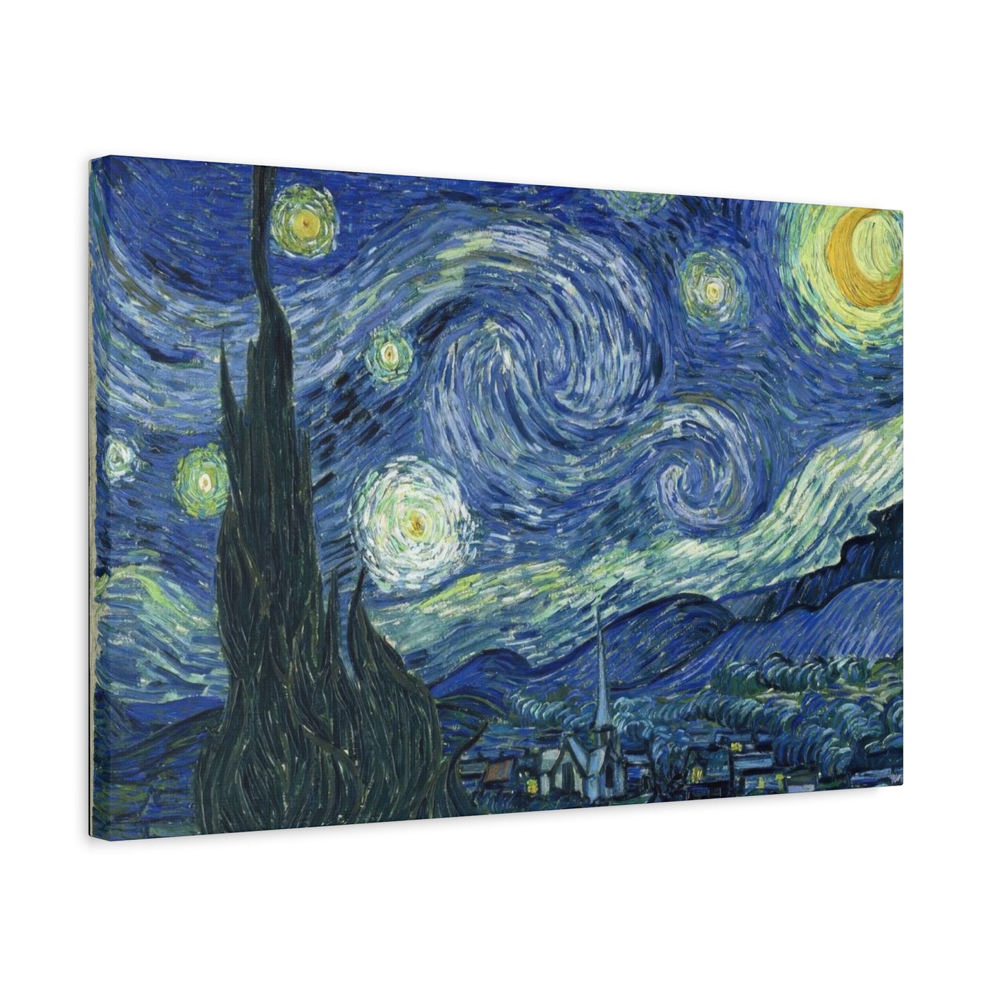 The Starry Night By Vincent Van Gogh Impression Wall Art & Canvas Prints