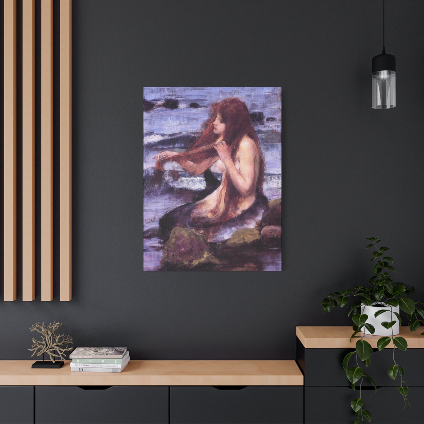 John William Sketch For A Mermaid Wall Art & Canvas Prints