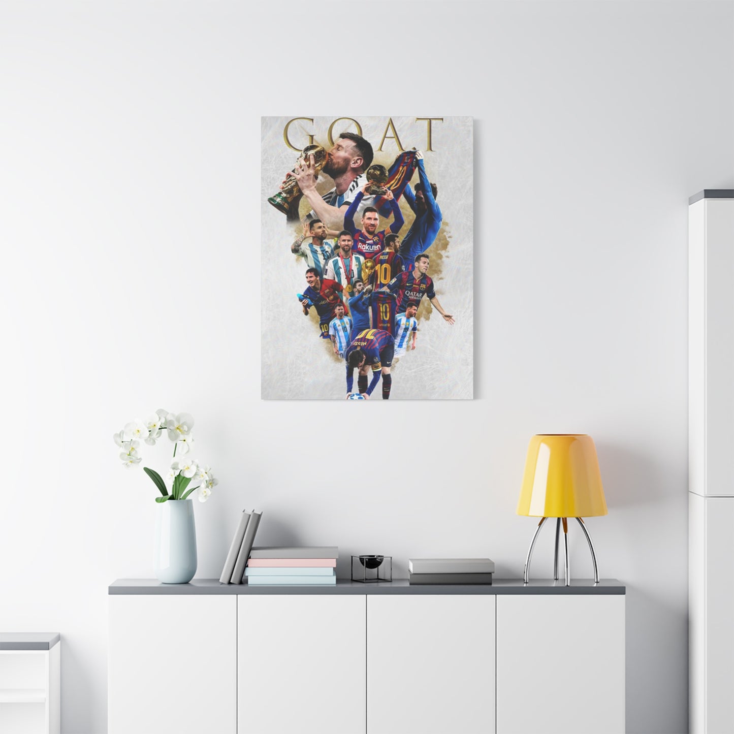 Leonel Messi The GOAT Wall Art & Canvas Prints