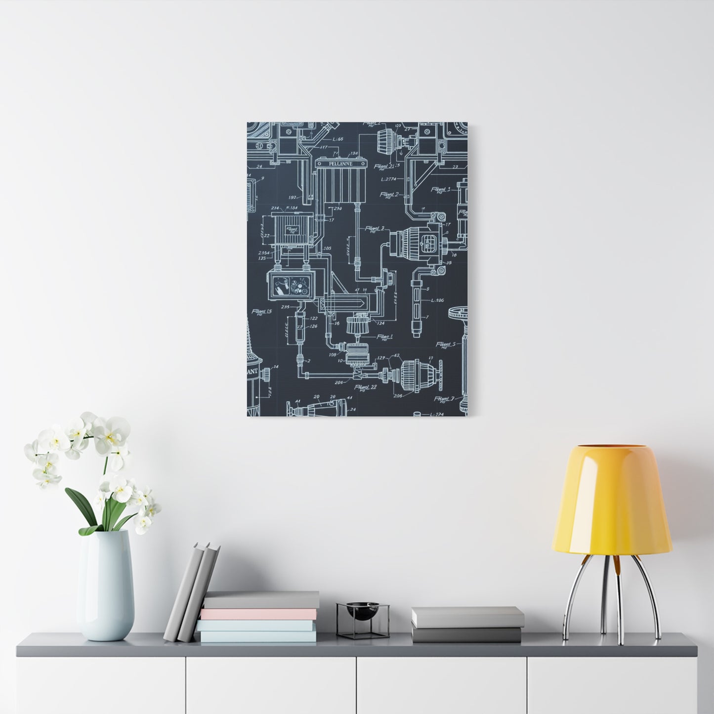 Vision Blueprint & Patent Sketches Art Art Wall Art & Canvas Print