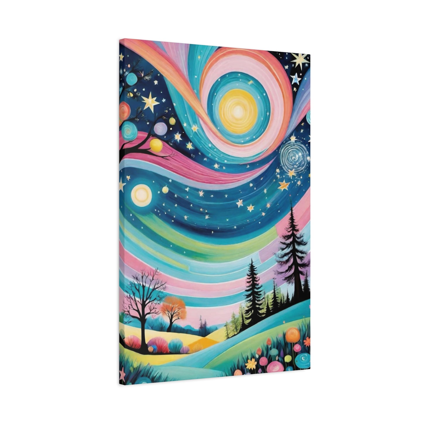 Twirly Sky Vibrant Wall Art & Canvas Prints