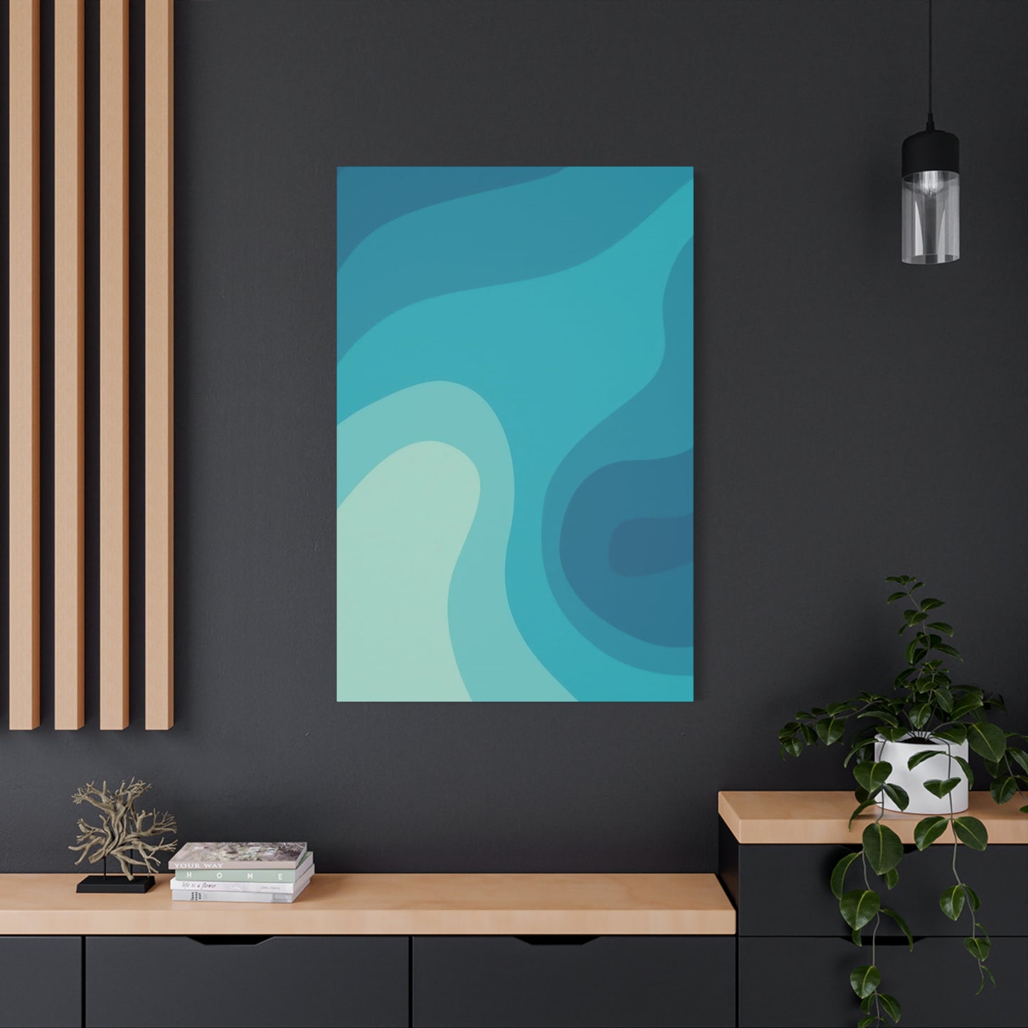 Cool Blue Waves Wall Art & Canvas Prints