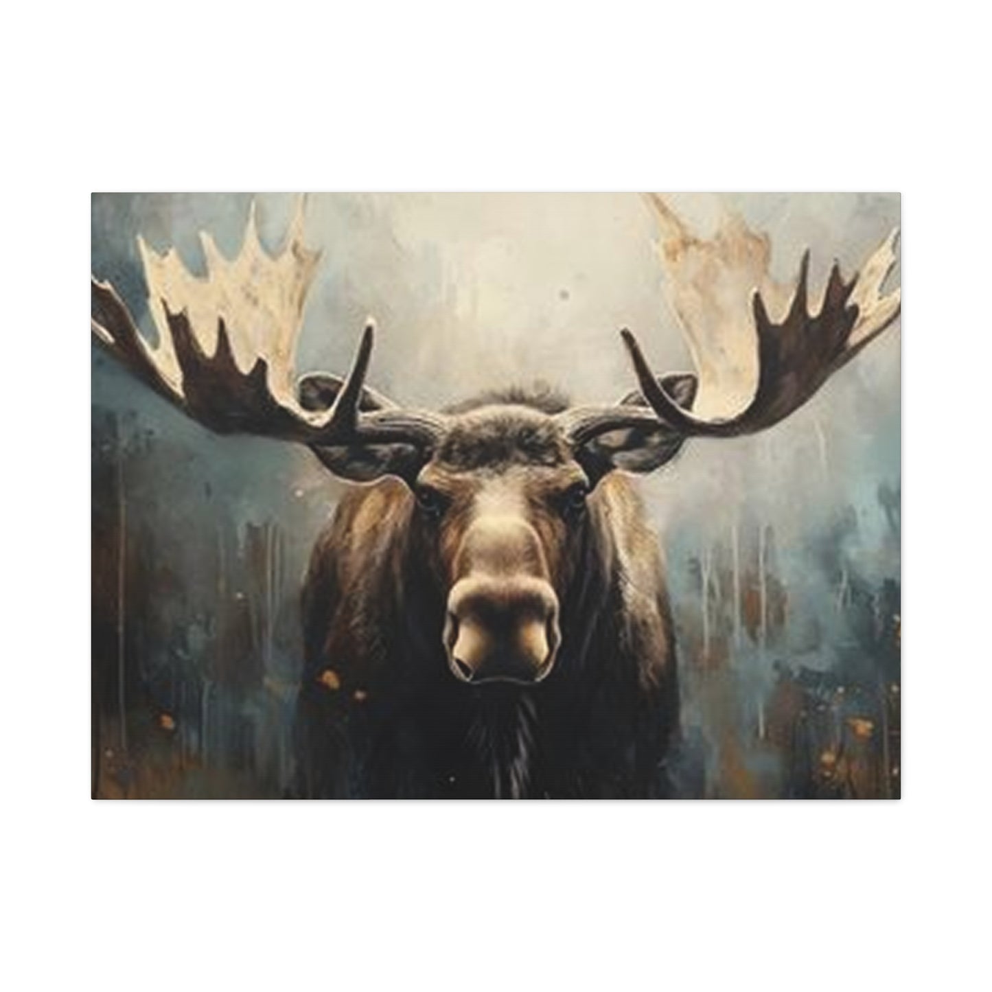 Large Moose Painting Wall Art & Canvas Prints