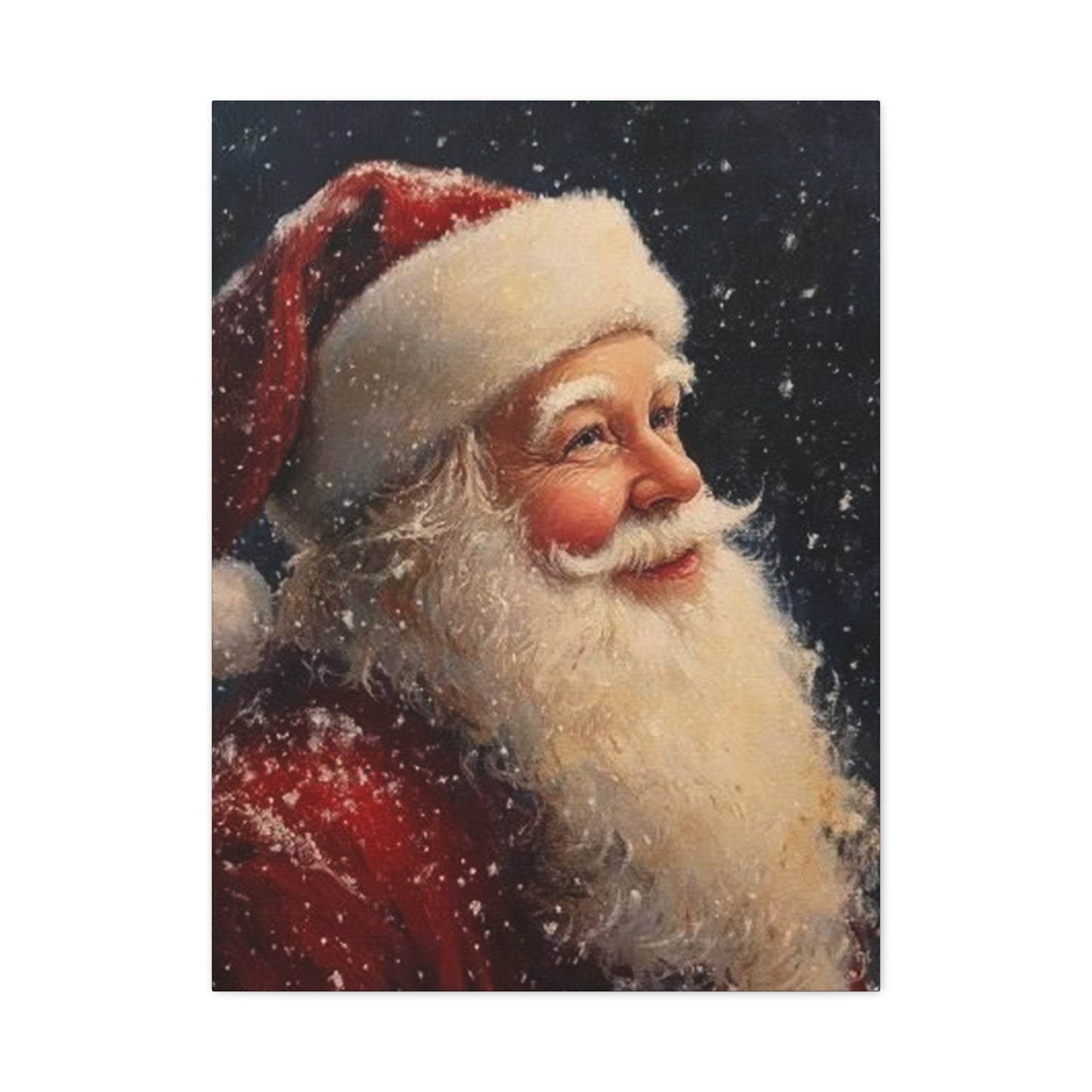 Snowfall Santa Claus Wall Art & Canvas Prints