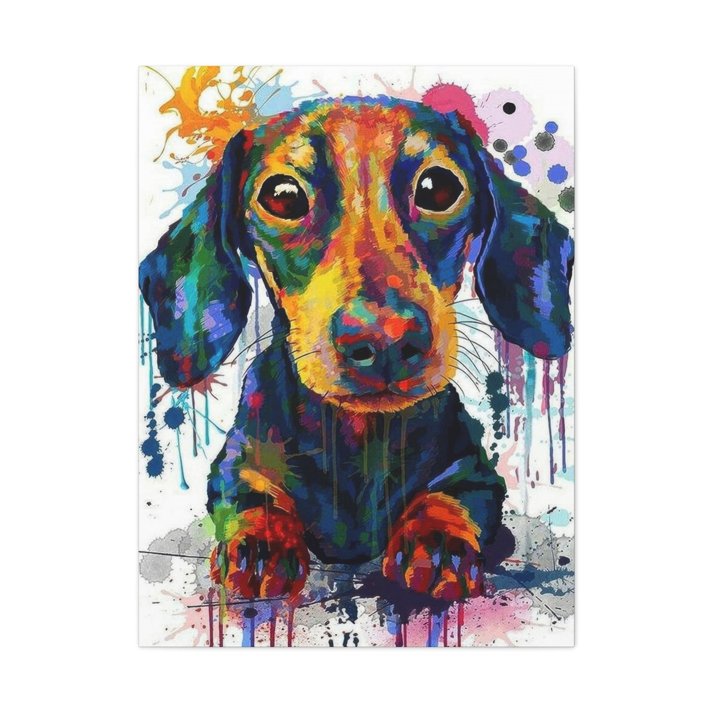 Dachshund Dog Color Wall Art & Canvas Prints