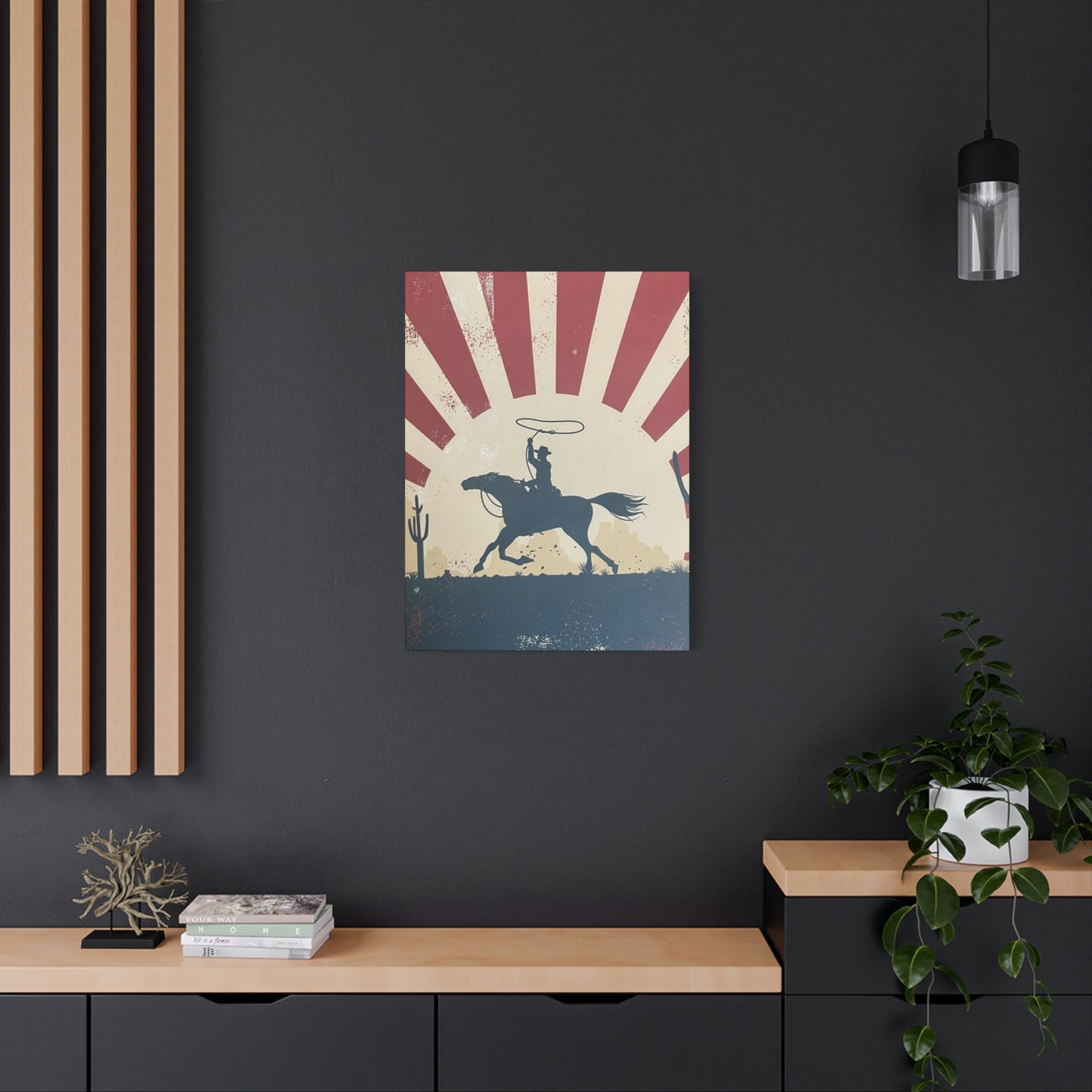 Cowboy On Horse Poster Wall Art & Canvas Prints