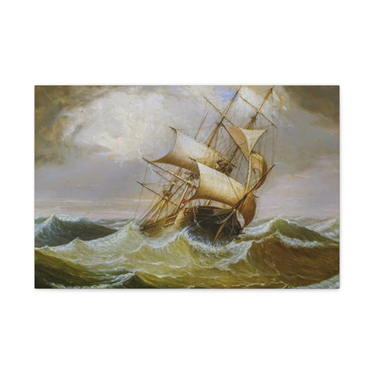 Derailing Ship In Ocean Wall Art & Canvas Prints