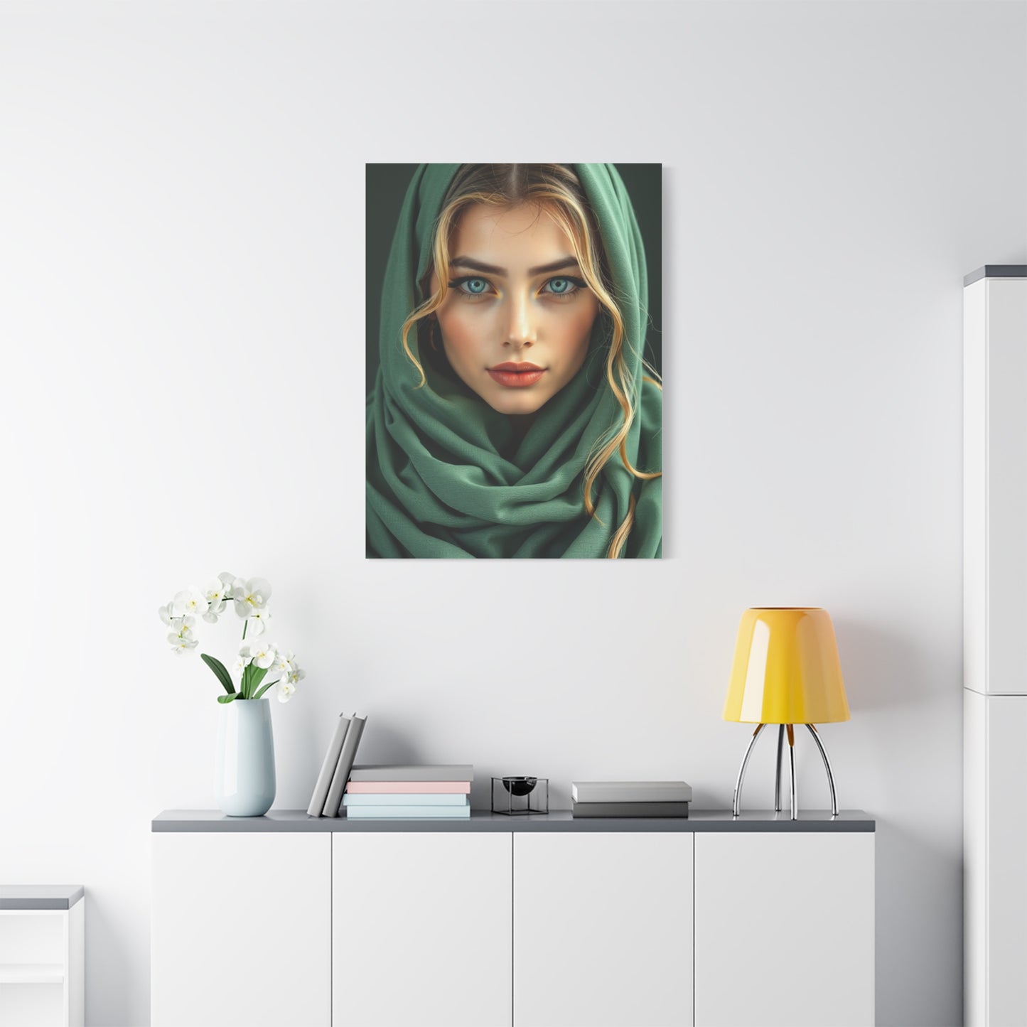 Vision Sage Green Art Art Wall Art & Canvas Print