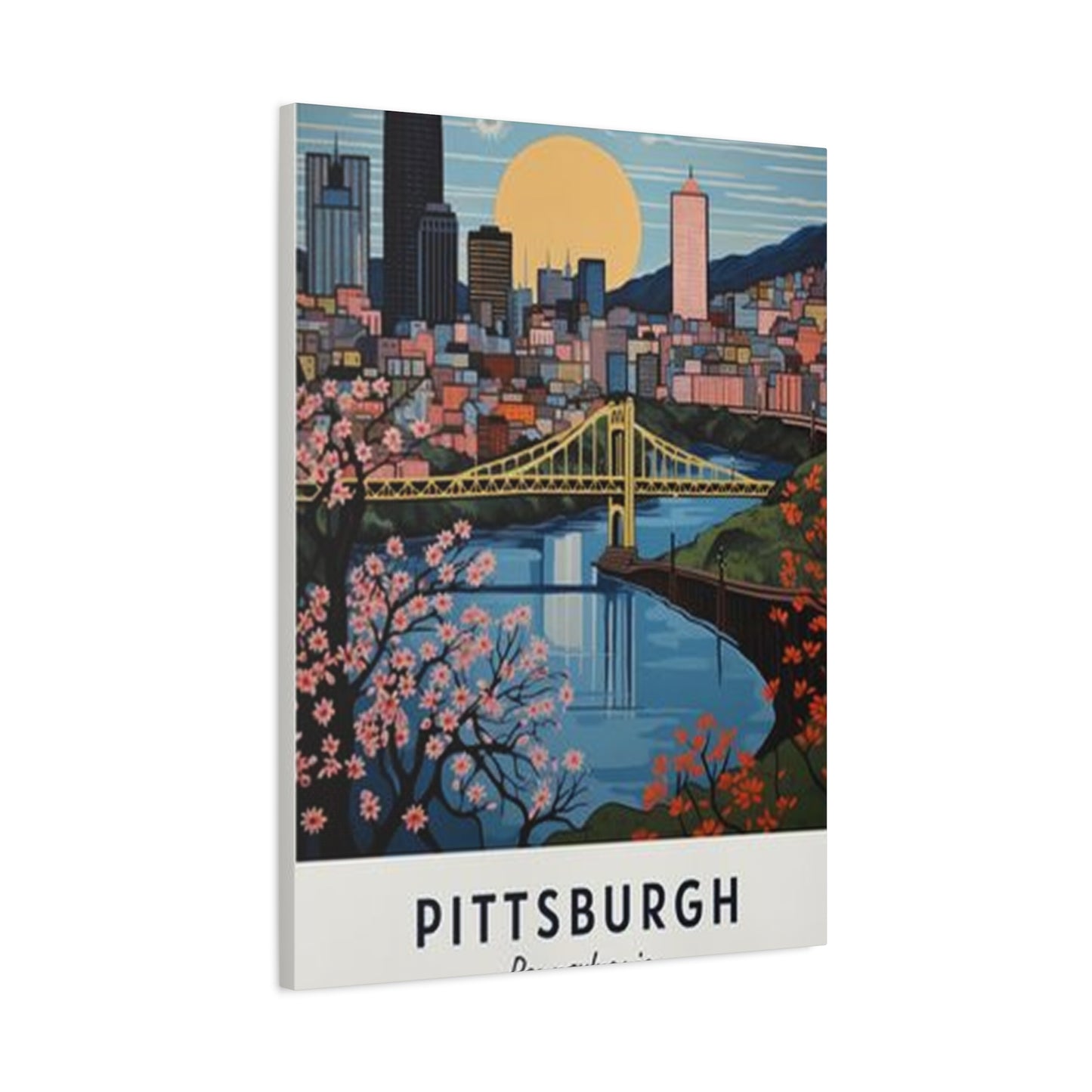 Dawn Sky Pittsburgh Poster Wall Art & Canvas Prints