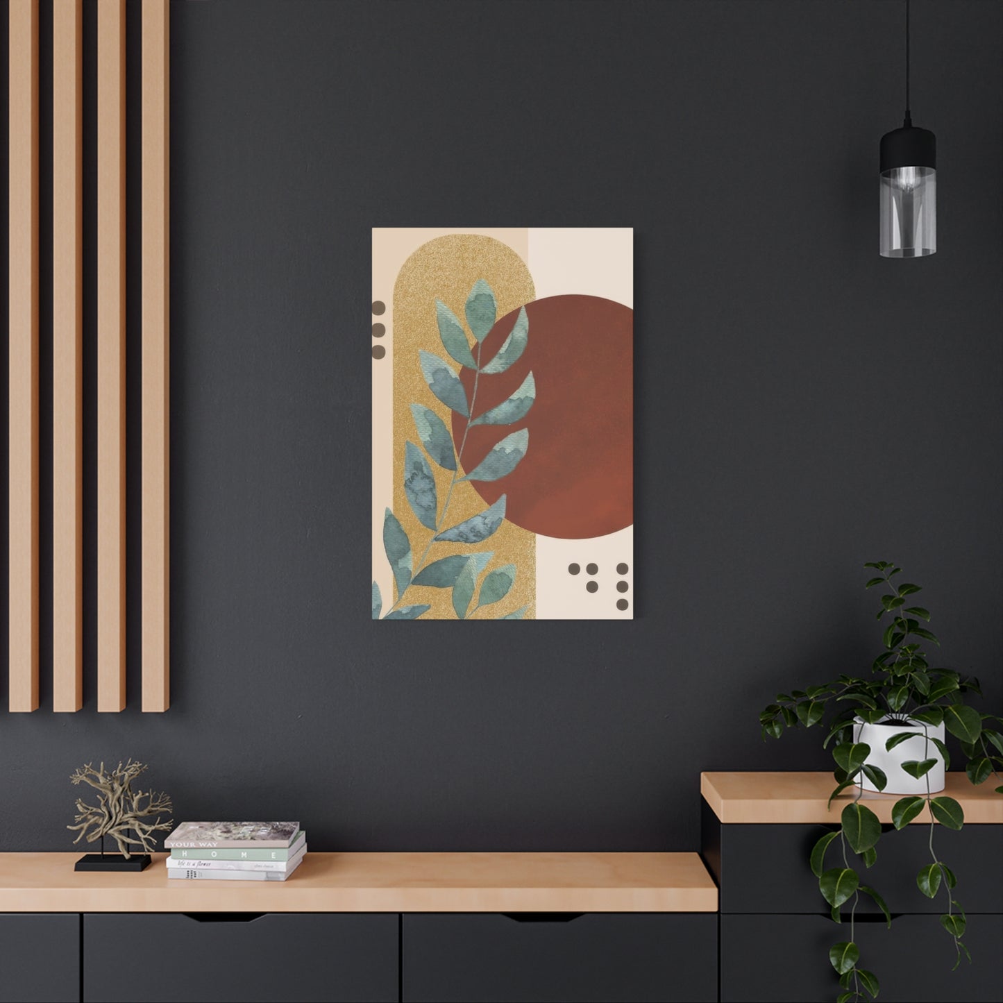Abstract Plant Earth Tones Wall Art & Canvas Prints