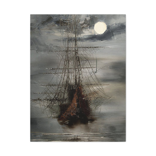 Vintage Ship Sailing Painting Wall Art & Canvas Prints