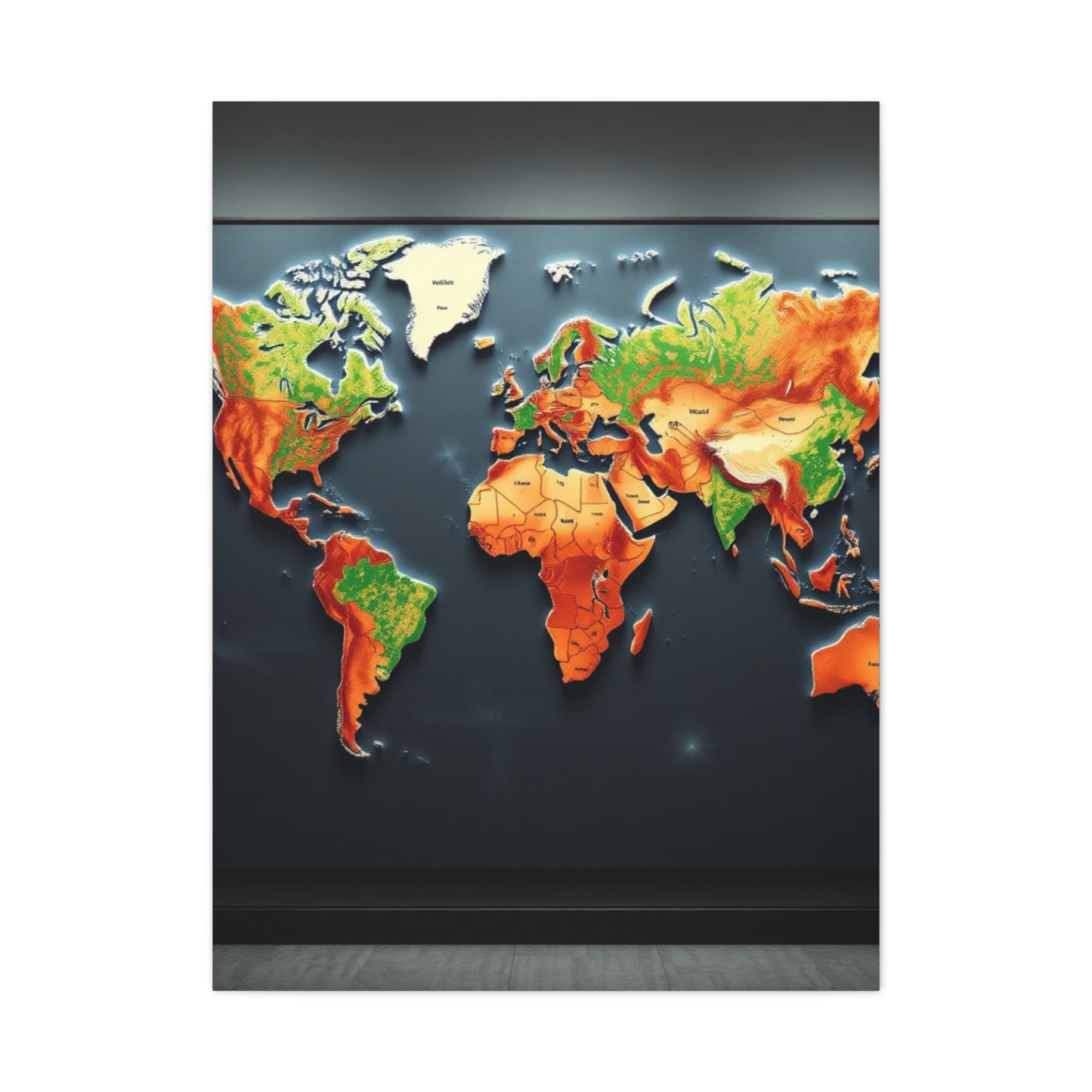 Collection World Map Art Art Wall Art & Canvas Print