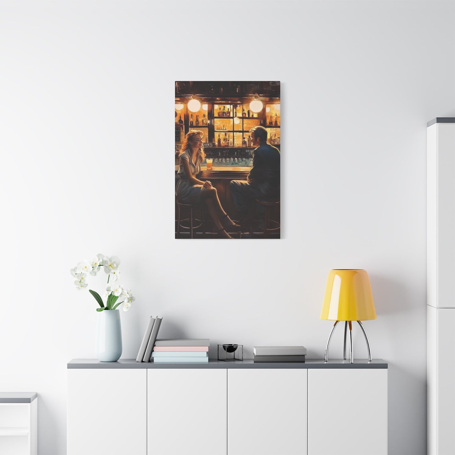 Couple At Bar Wall Art & Canvas Prints