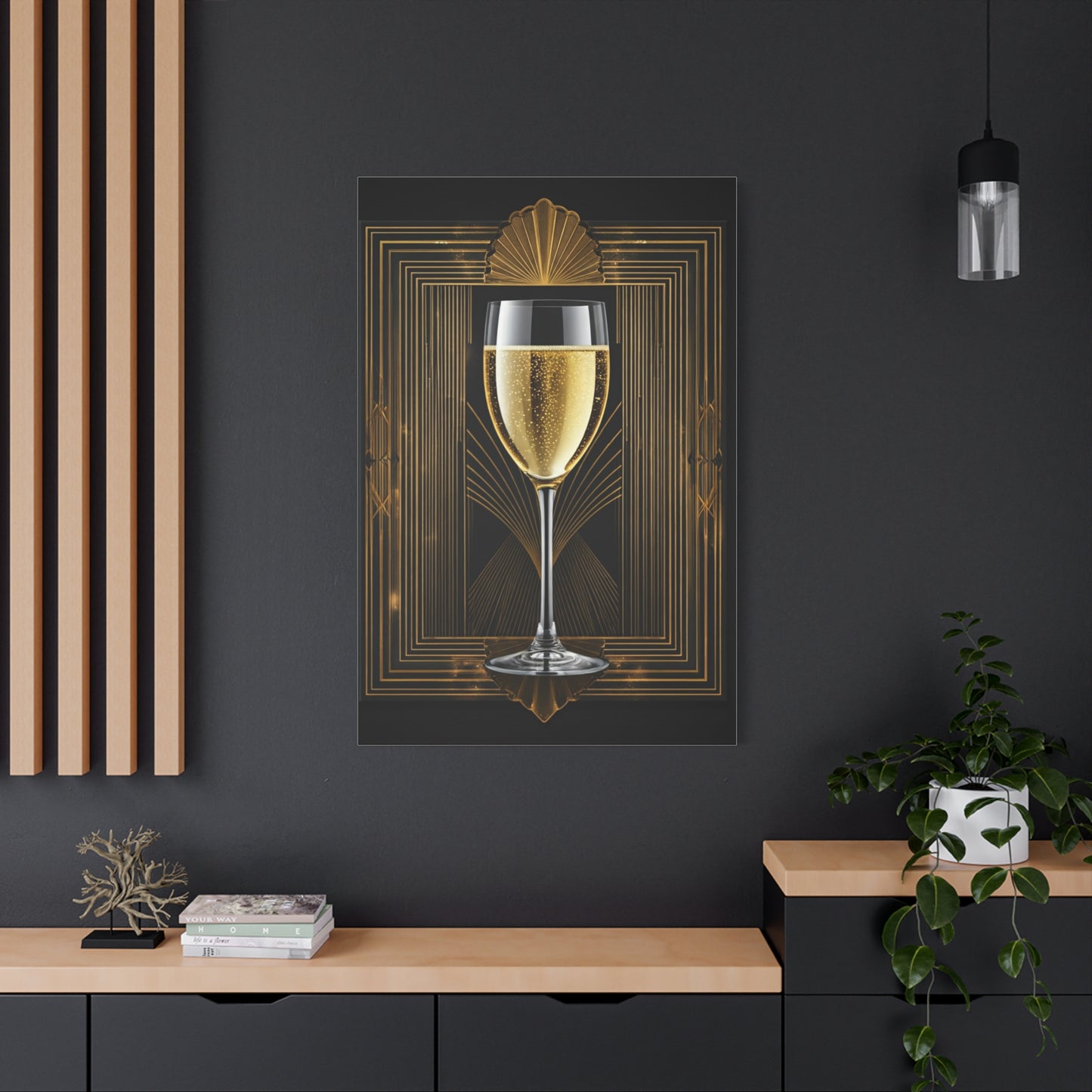 Champagne Celebration Art Deco Wall Art & Canvas Prints