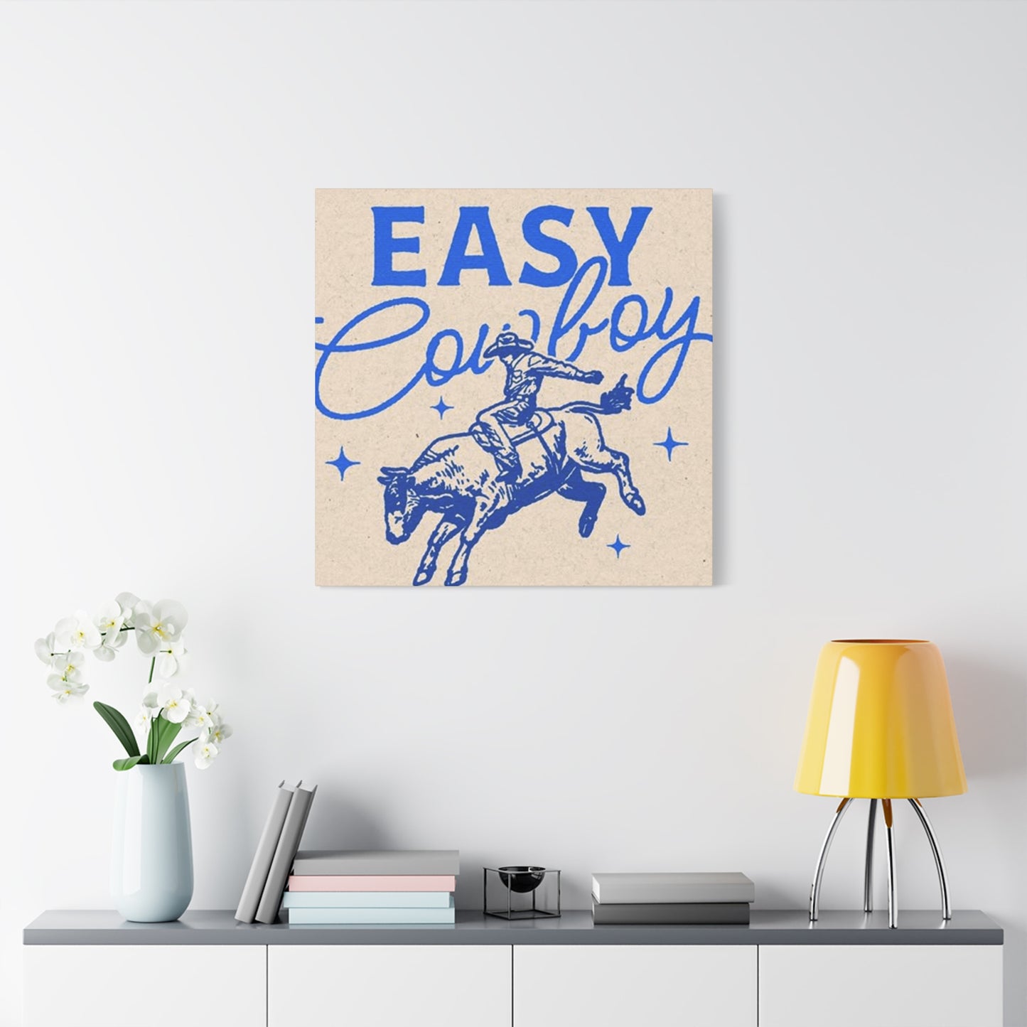 Easy Cowboy Drawing Wall Art & Canvas Prints