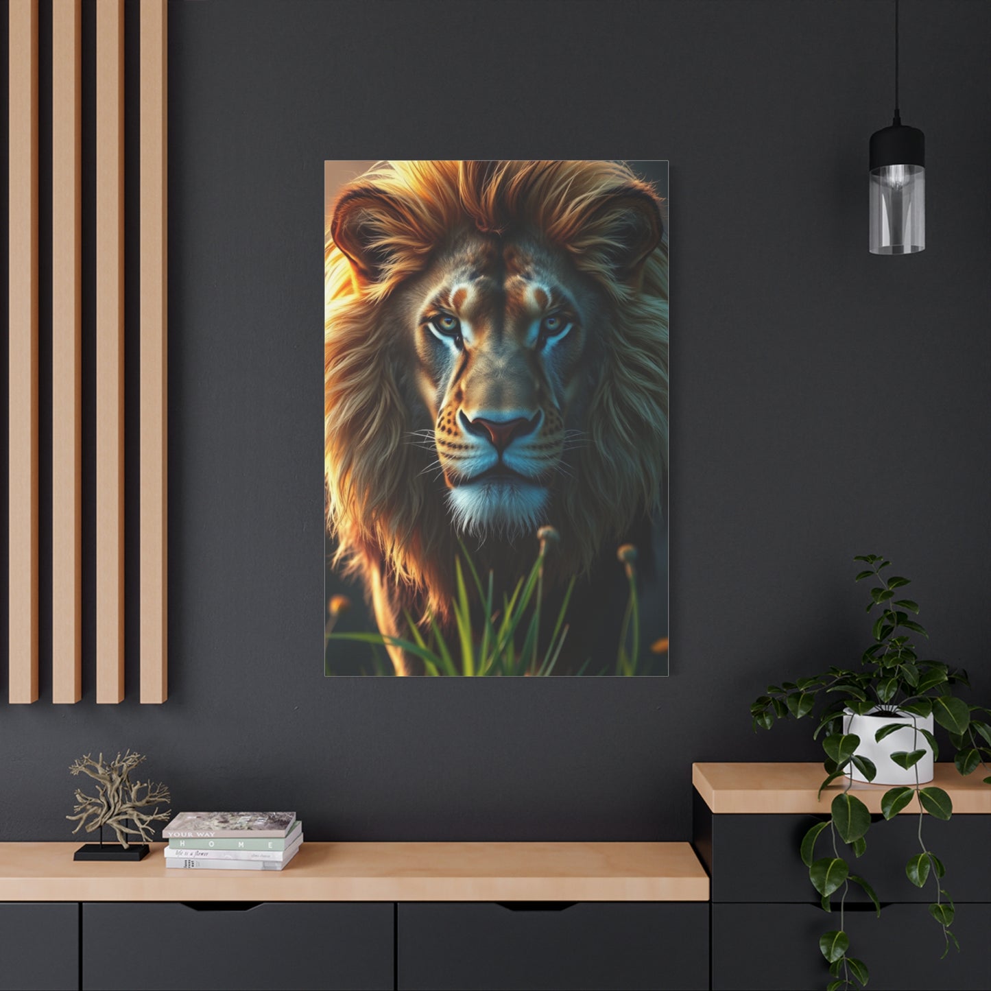 Lions Command Canvas Wall Art & Canvas Print