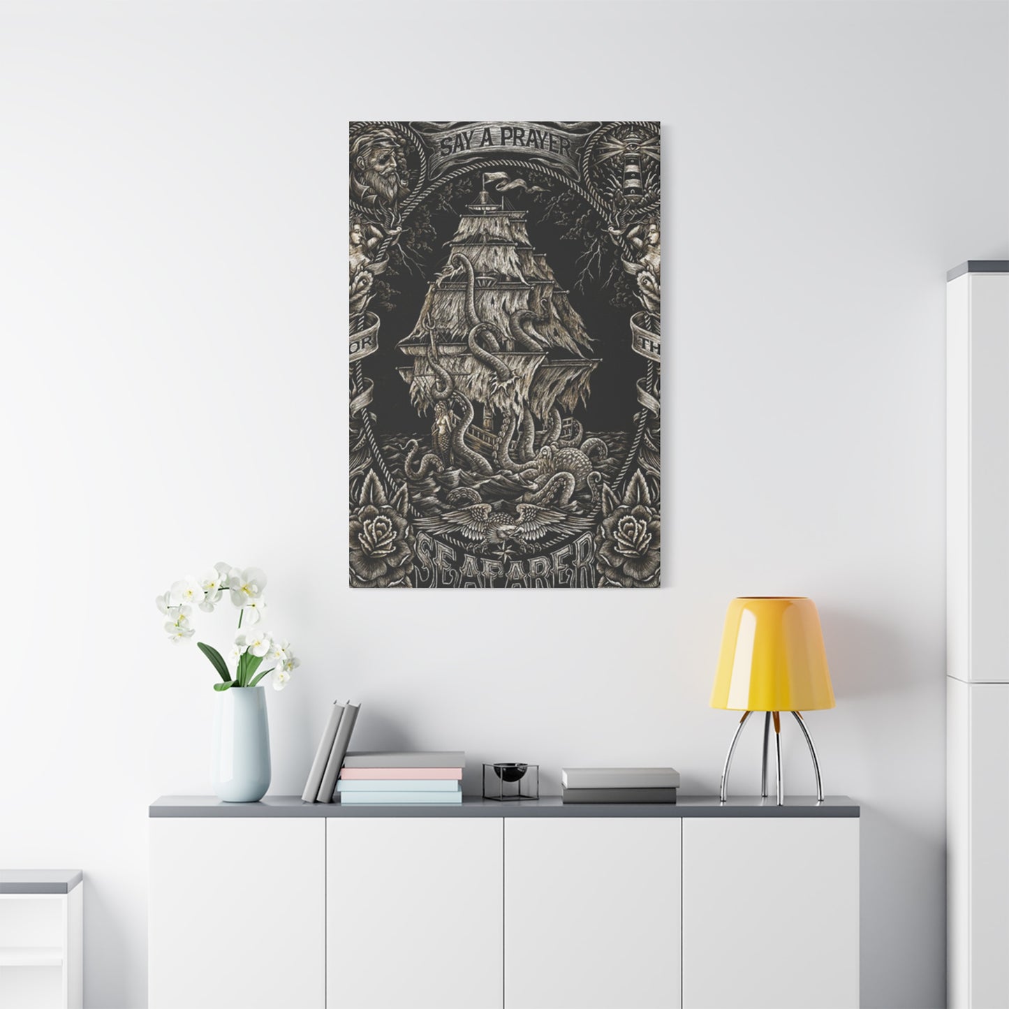 Ship In Sea Wall Art & Canvas Prints