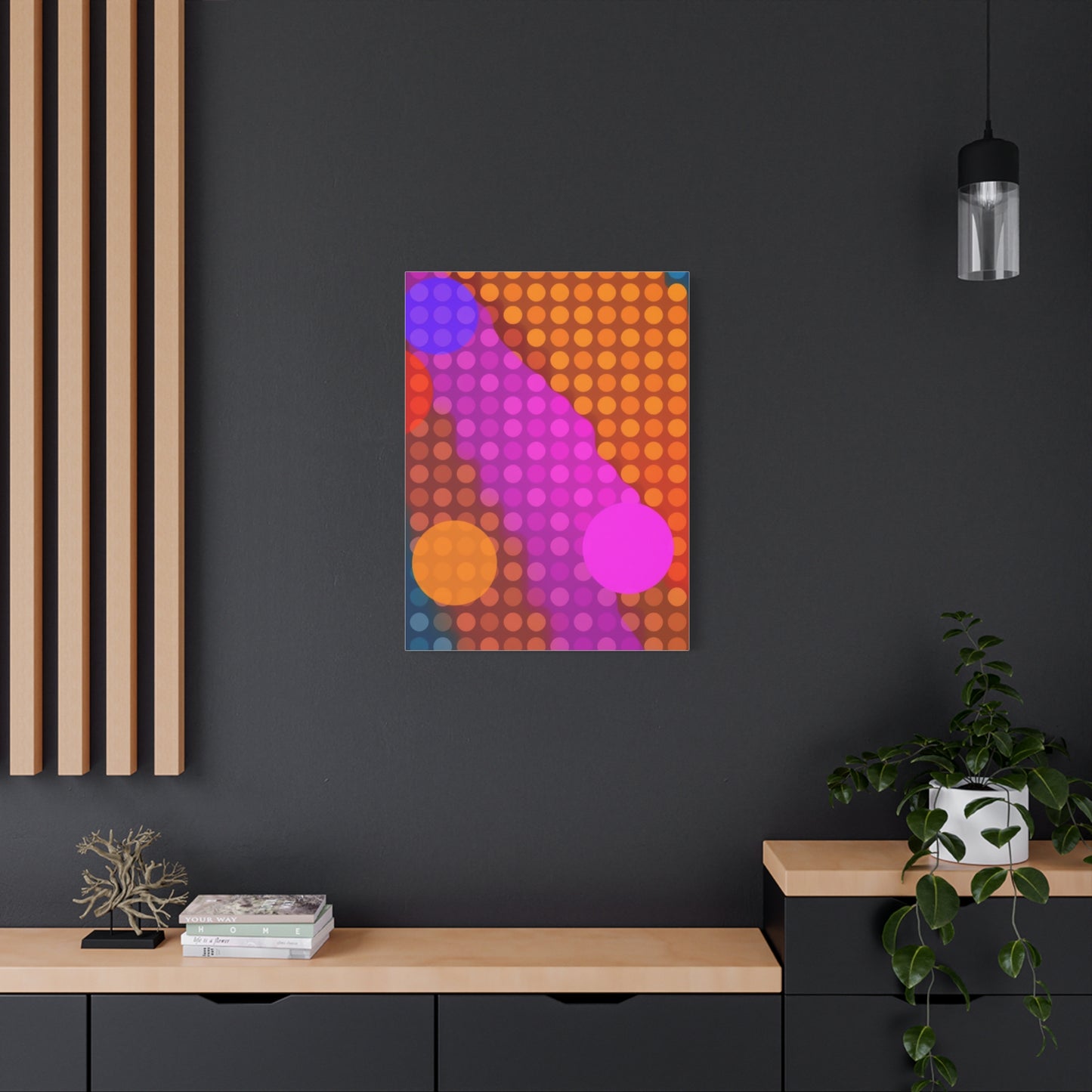 Vision Polka Dot Pattern Art Art Wall Art & Canvas Print
