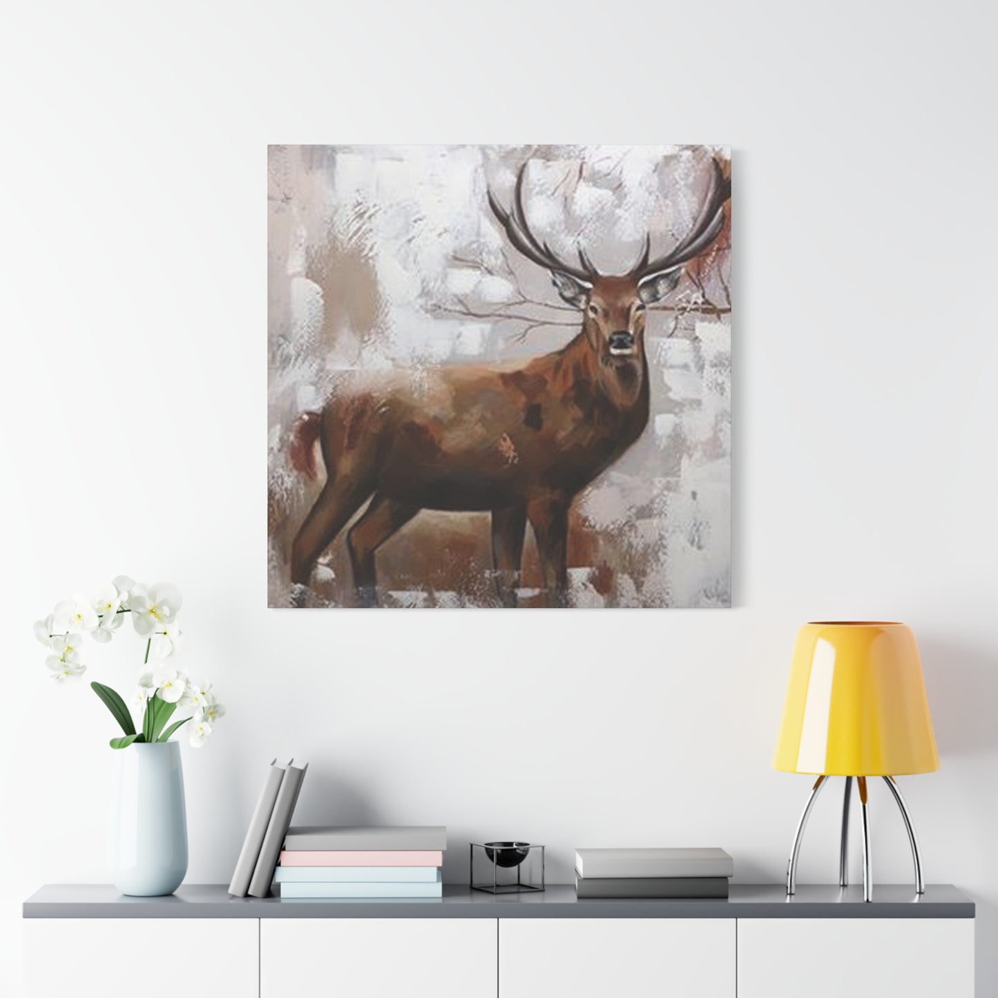 Handmade Reindeer Painting Wall Art & Canvas Prints