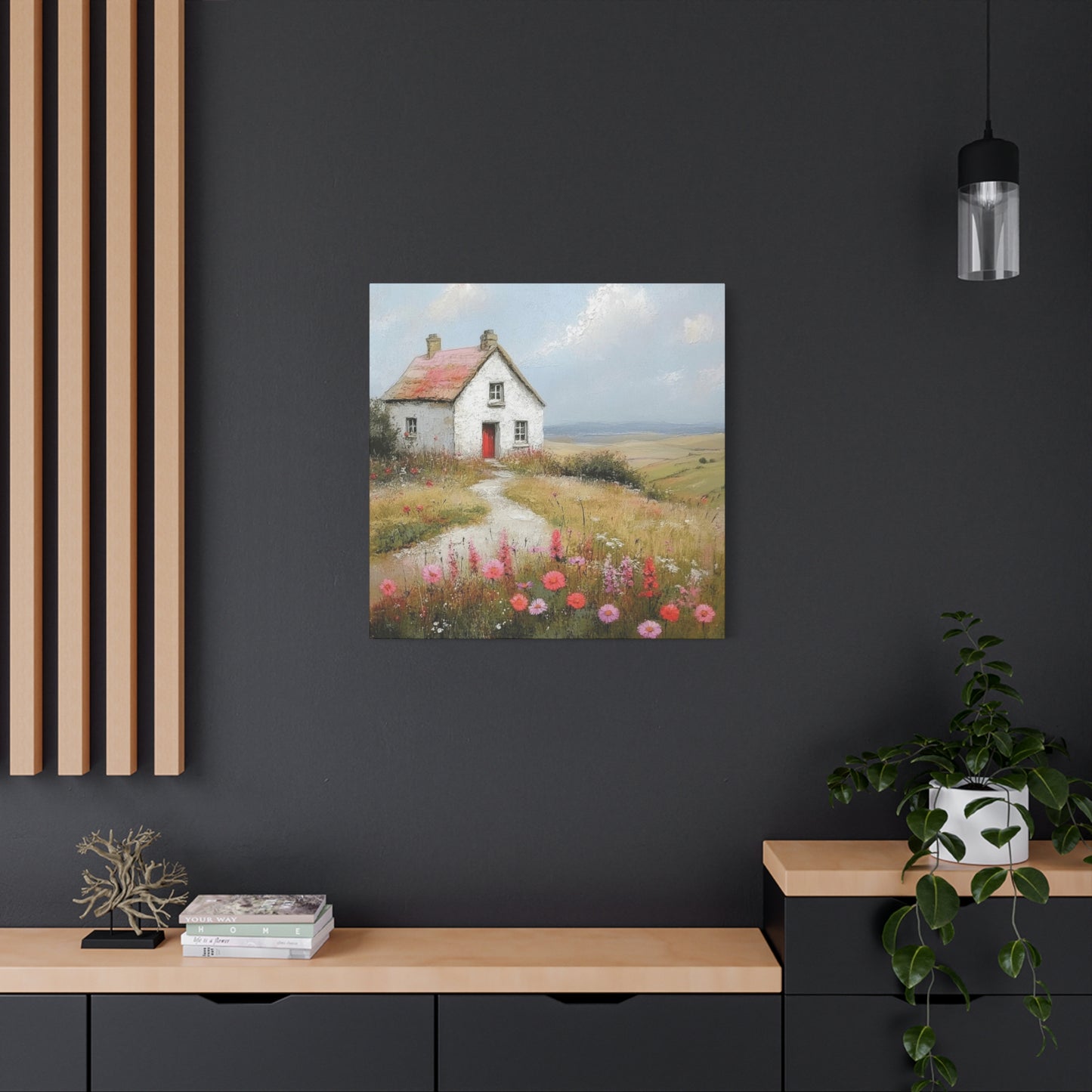 House On Hill Countryside Wall Art & Canvas Prints