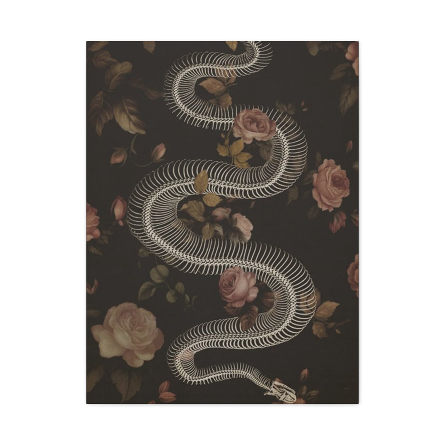 Snake Skeleton Wall Art & Canvas Prints