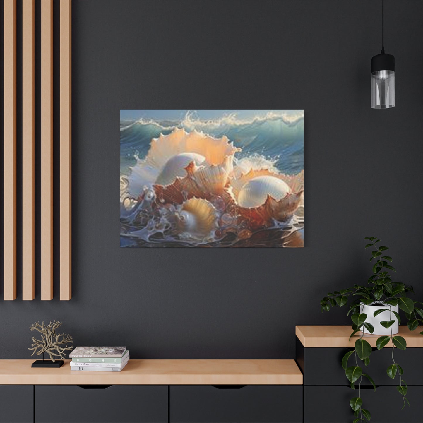 Shells At Sea Shore Wall Art & Canvas Prints