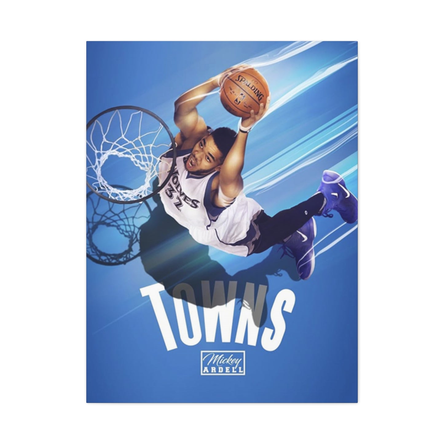 Towns Basketball Poster Wall Art & Canvas Prints