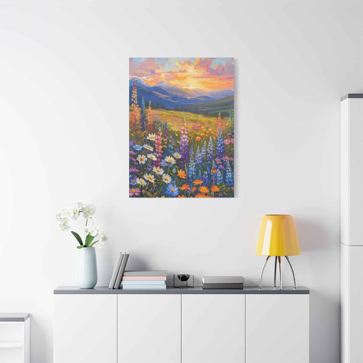 Colorful Flower Sunset Wall Art & Canvas Prints