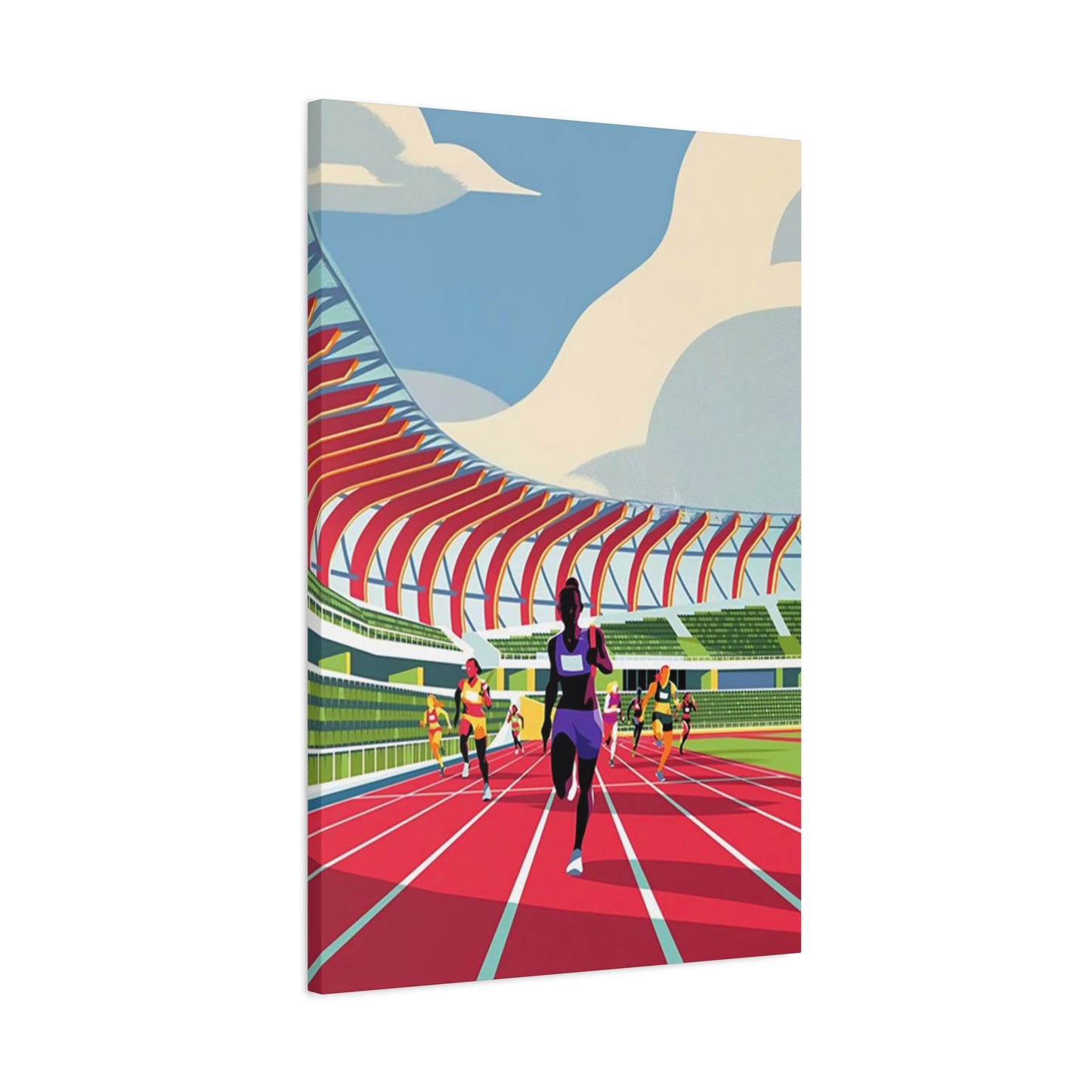 Track Running Poster Wall Art & Canvas Prints