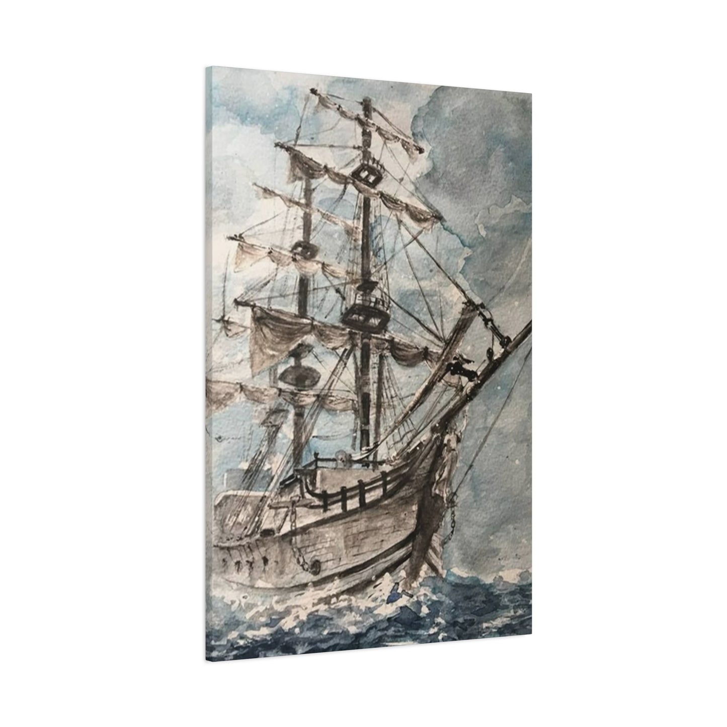 Large Ship Sailing In Ocean Wall Art & Canvas Prints