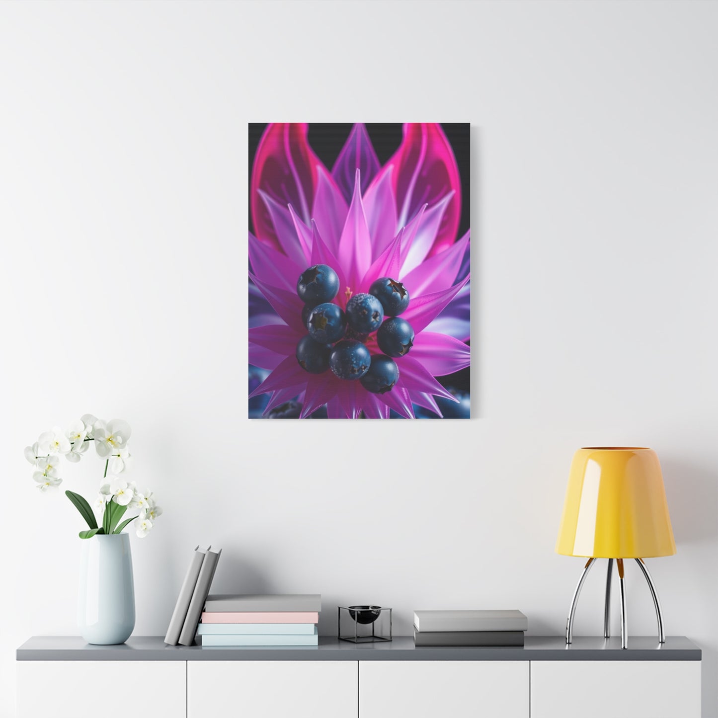 Azure & Rose Reverie Canvas