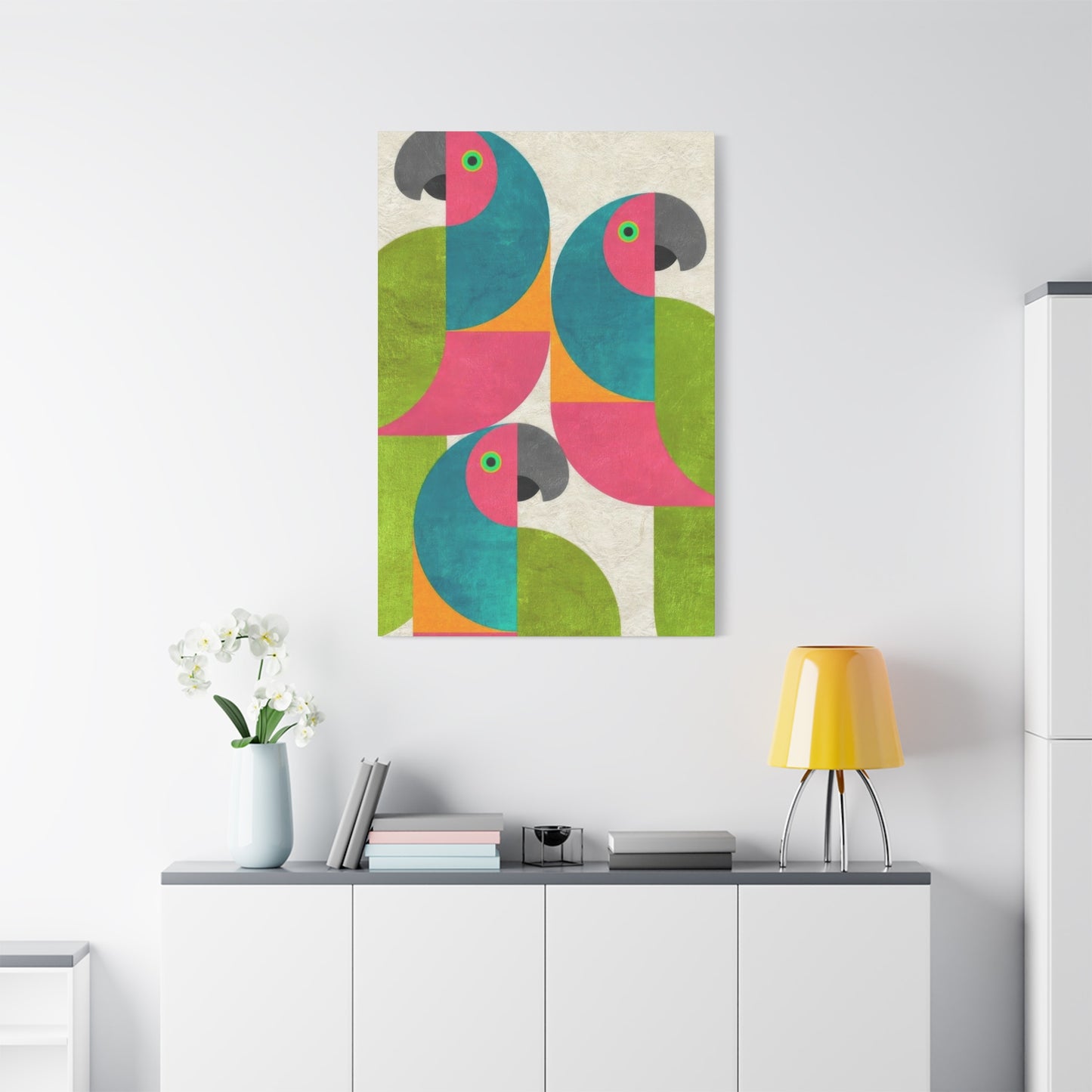 Parrot Abstract Colorful Wall Art & Canvas Prints