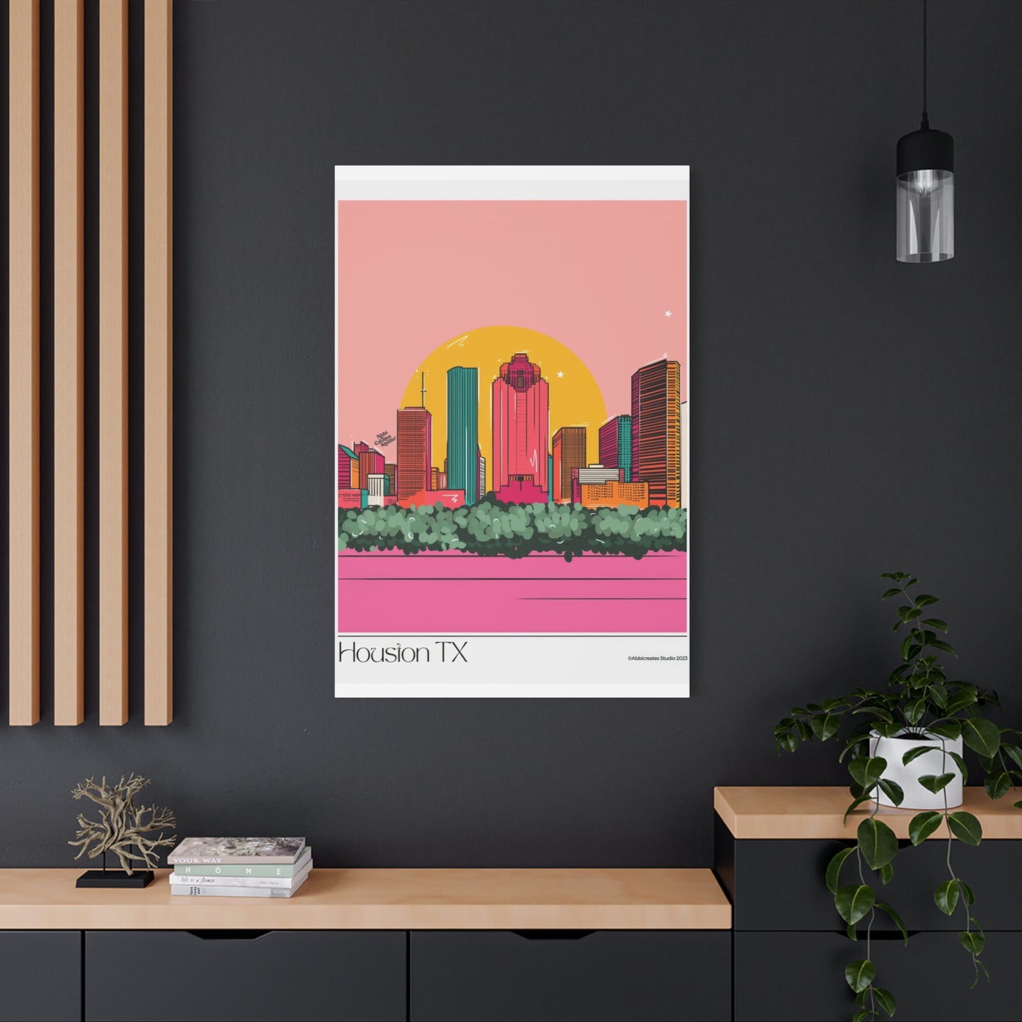 Houston Skyline Abbicreates Wall Art & Canvas Prints
