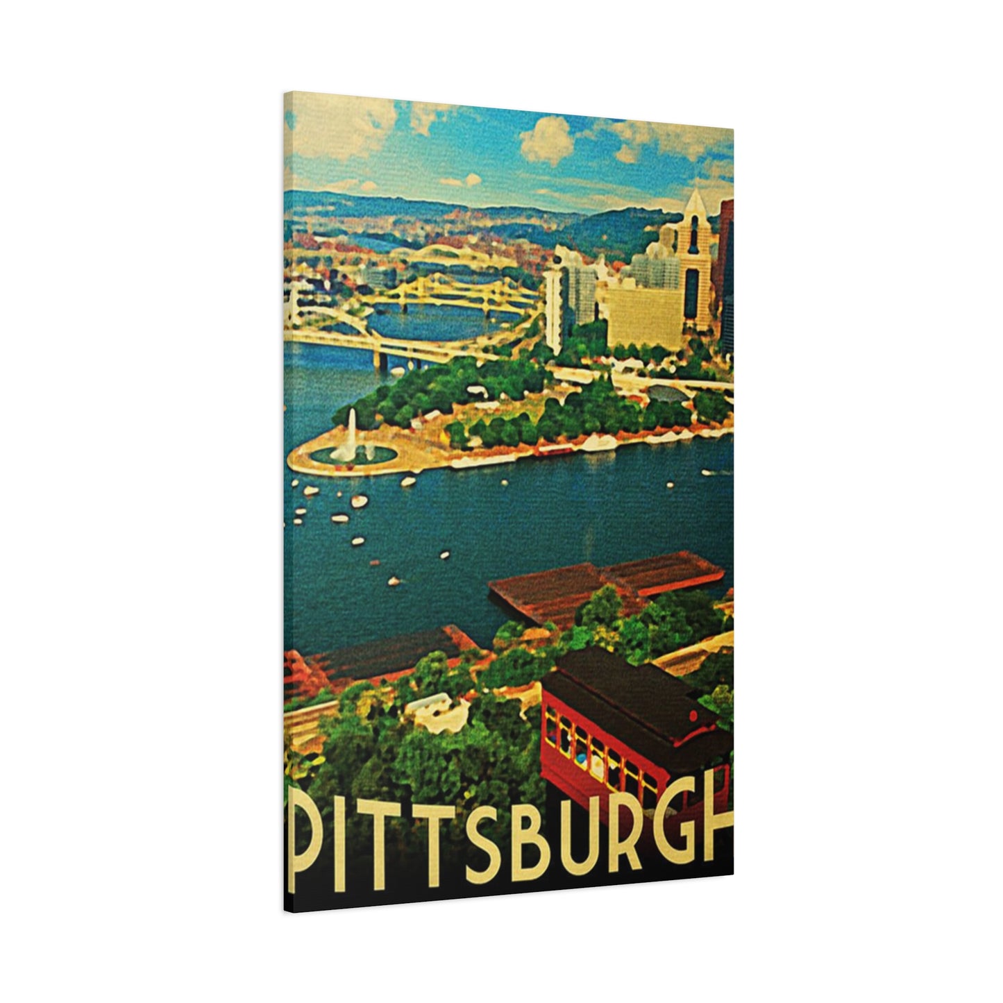Pittsburgh City View Poster Wall Art & Canvas Prints