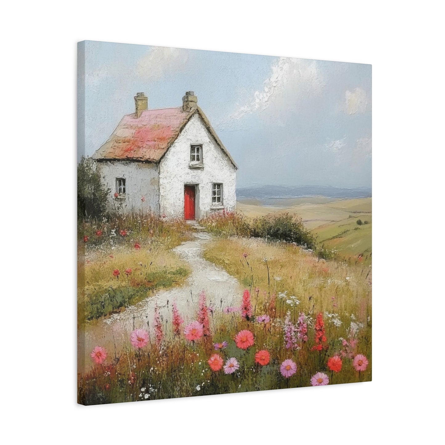House On Hill Countryside Wall Art & Canvas Prints