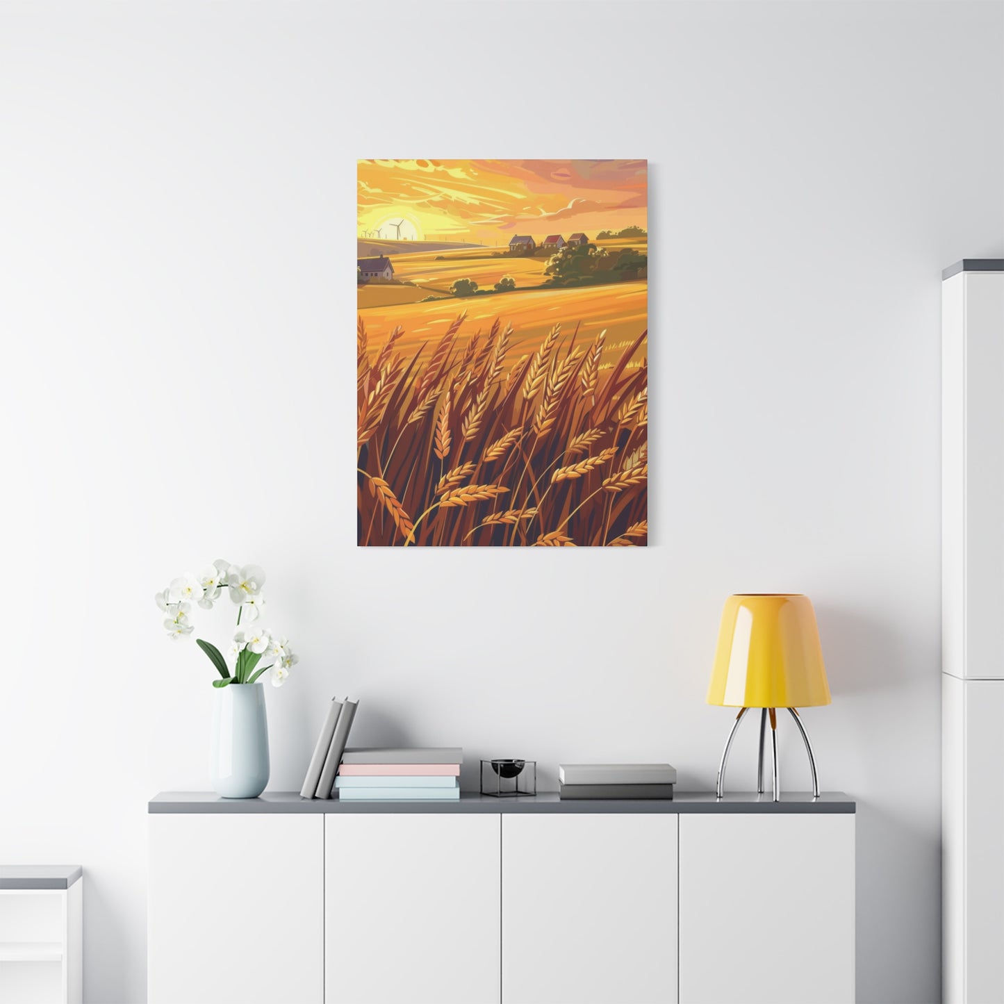 Golden Wheat Fields Countryside Wall Art & Canvas Prints